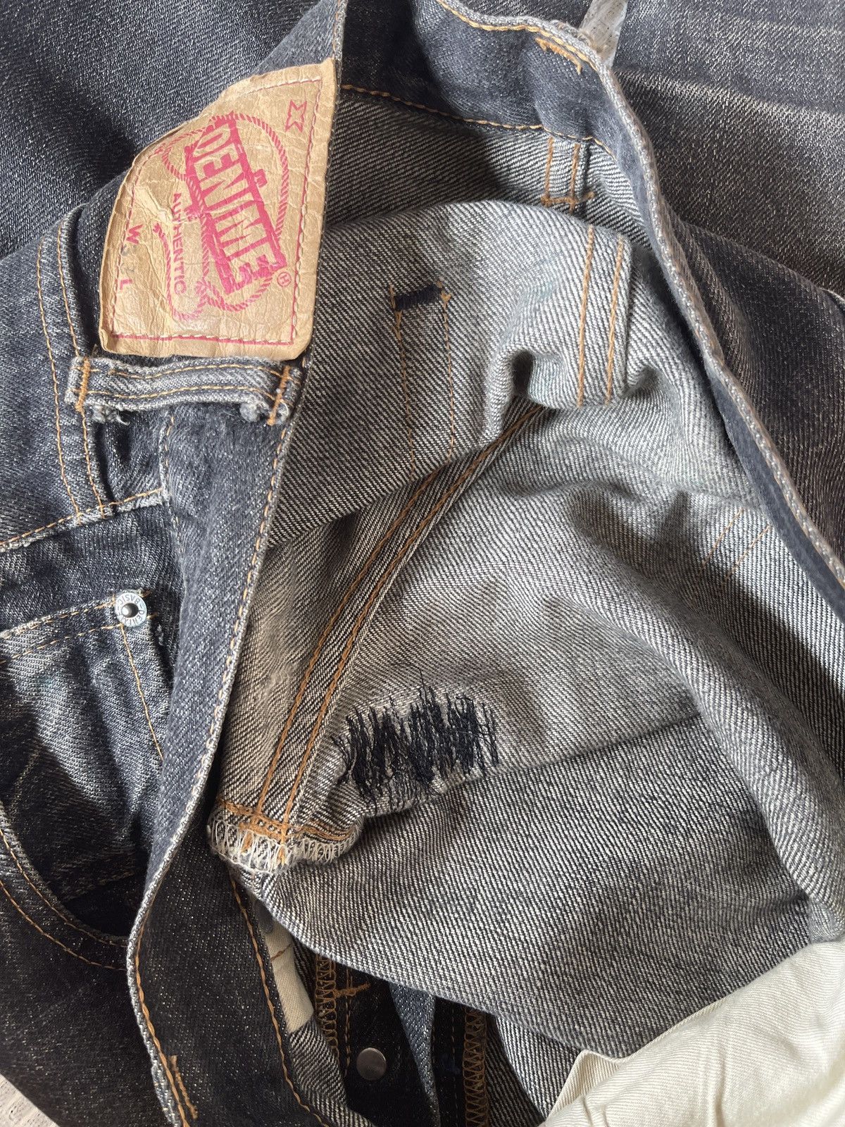 Denime Rare🔥Vintage Denime Japan Selvedge Jeans Size US 33 - 13 Thumbnail