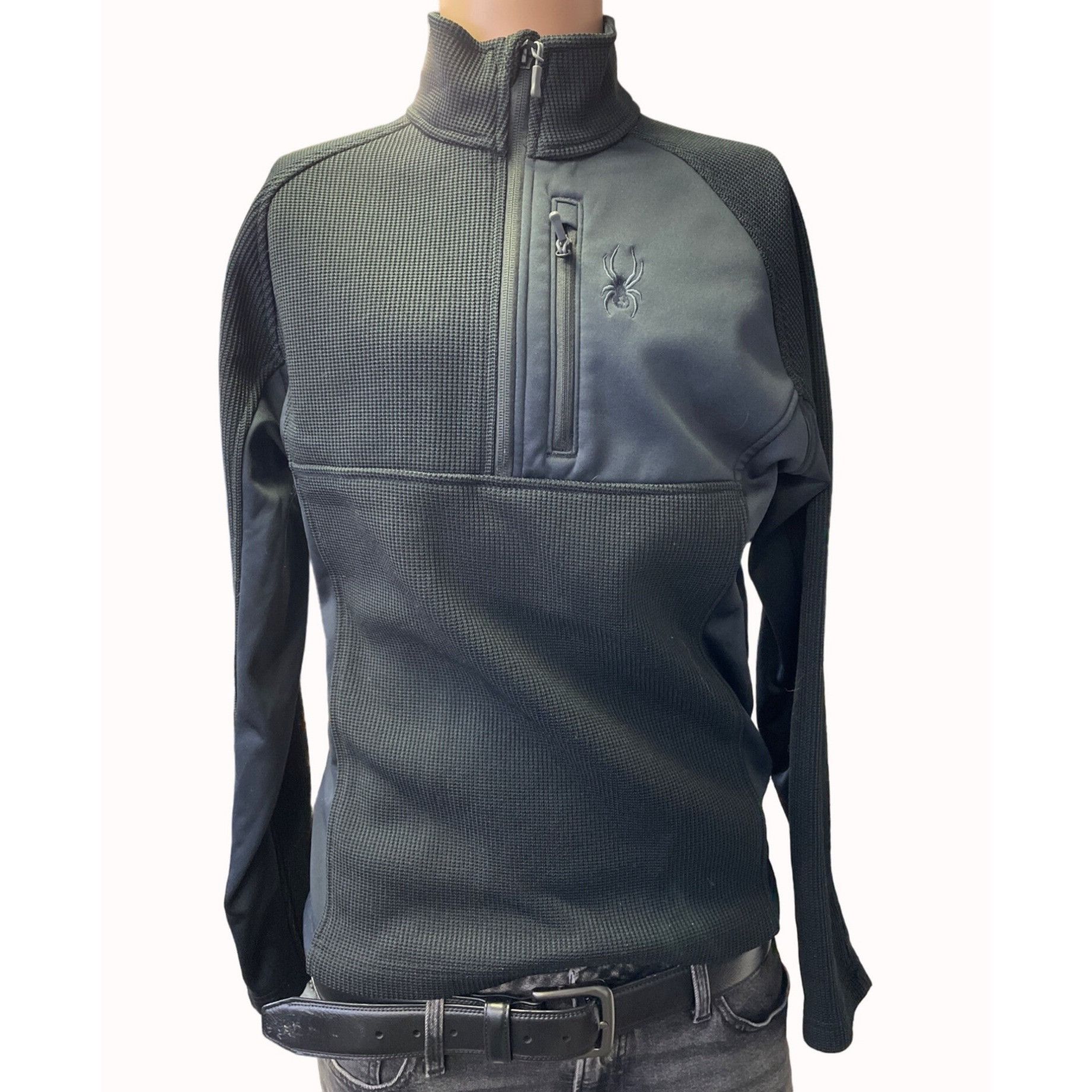 Spyder Spyder Men's Black Half Zip Sweater/ Pull over/Stretch Size Size US M / EU 48-50 / 2 - 1 Thumbnail