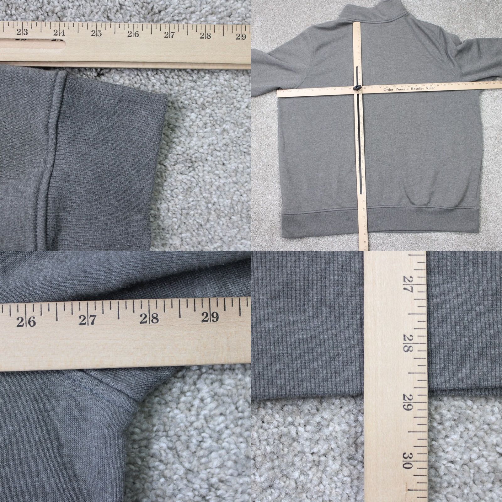 The North Face The North Face Sweatshirt Mens 2XL Gray Long Sleeve 1/4 Snap Fleece Pullover NNF Mock Neck Sweatshirt Mens 2XL Gray Size US XXL / EU 58 / 5 - 8 Thumbnail