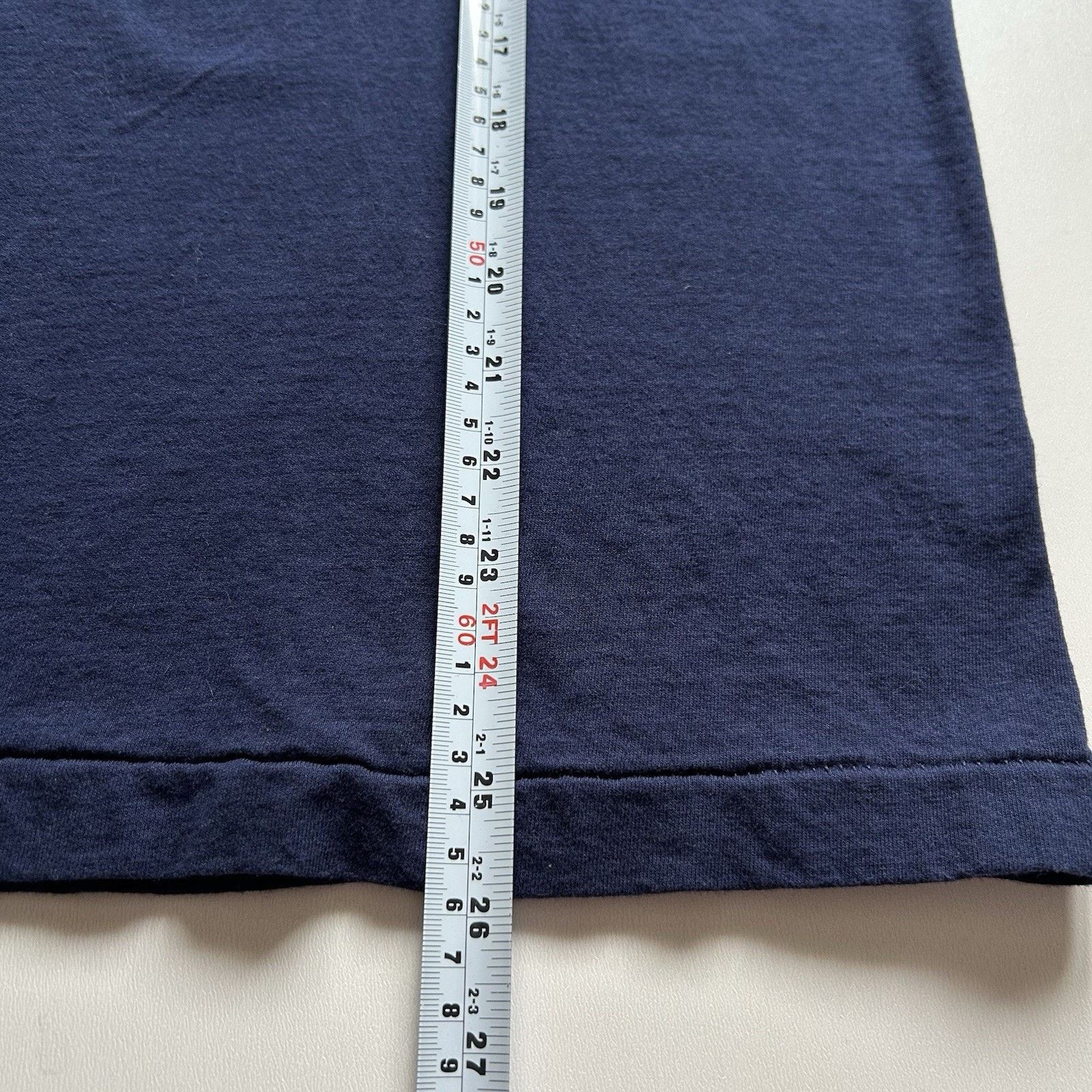 Vintage Vintage 90s Sun Faded Navy Blue Pocket T Shirt Small Rare Size US S / EU 44-46 / 1 - 6 Thumbnail