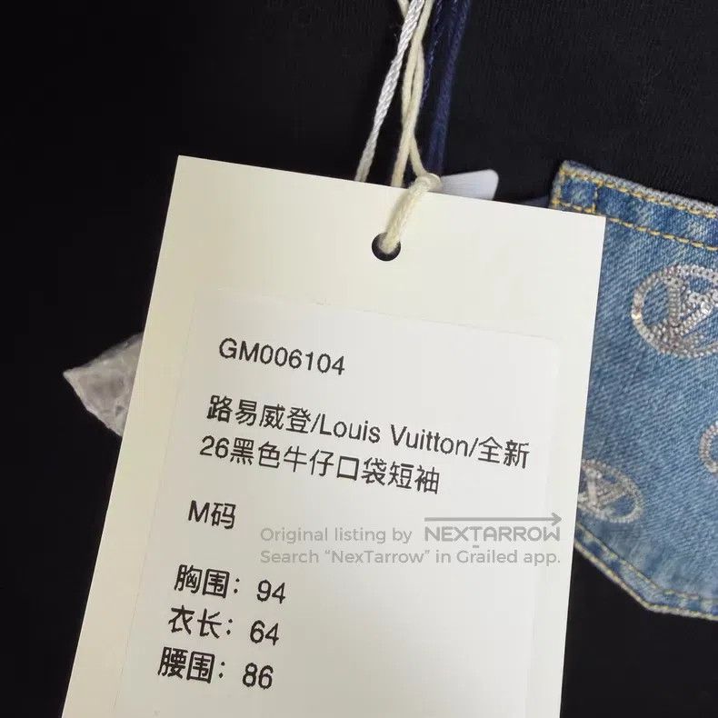 Louis Vuitton Louis Vuitton 26 Black Denim Pocket Short Sleeve Size US M / EU 48-50 / 2 - 7 Thumbnail