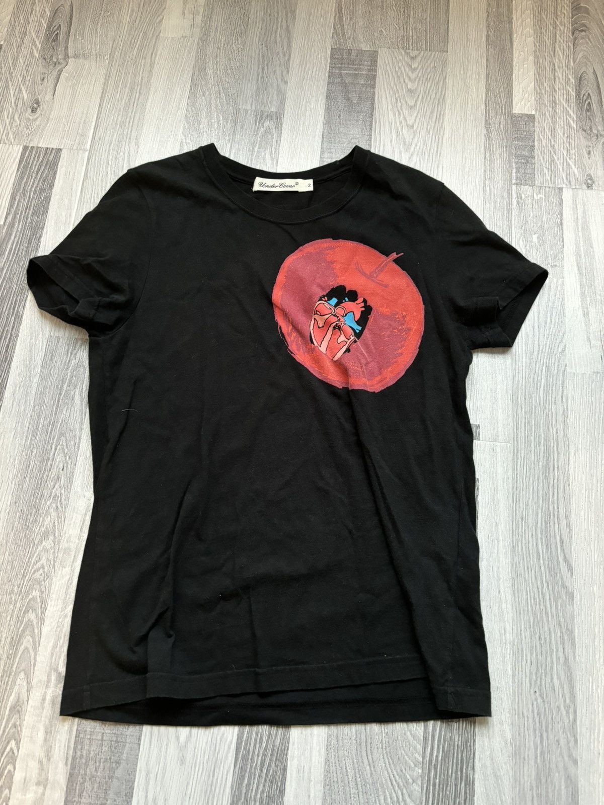 Undercover Black Apple Heart Tee T-Shirt