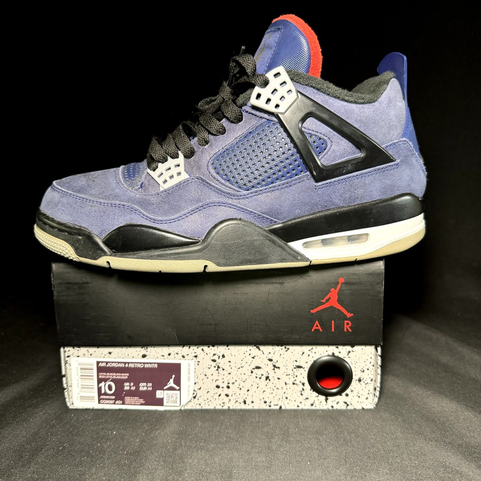 Jordan Brand × Nike Size 10 - Nike Air Jordan 4 Retro Winter Loyal Blue Shoes Size US 10 / EU 43 - 8 Thumbnail