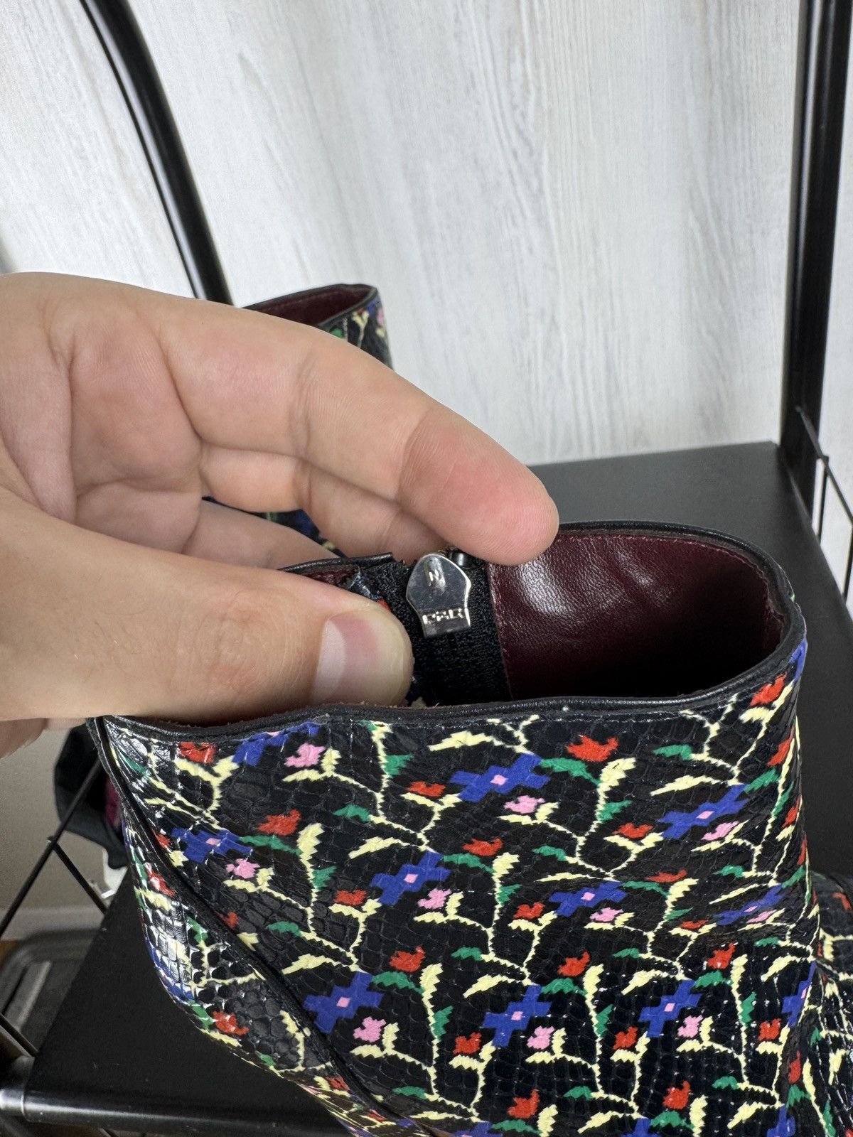 Marc Jacobs Marc Jacobs Cora Snake Floral Ankle Boots Size 36 (US6) Size US 6 / IT 36 - 12 Thumbnail