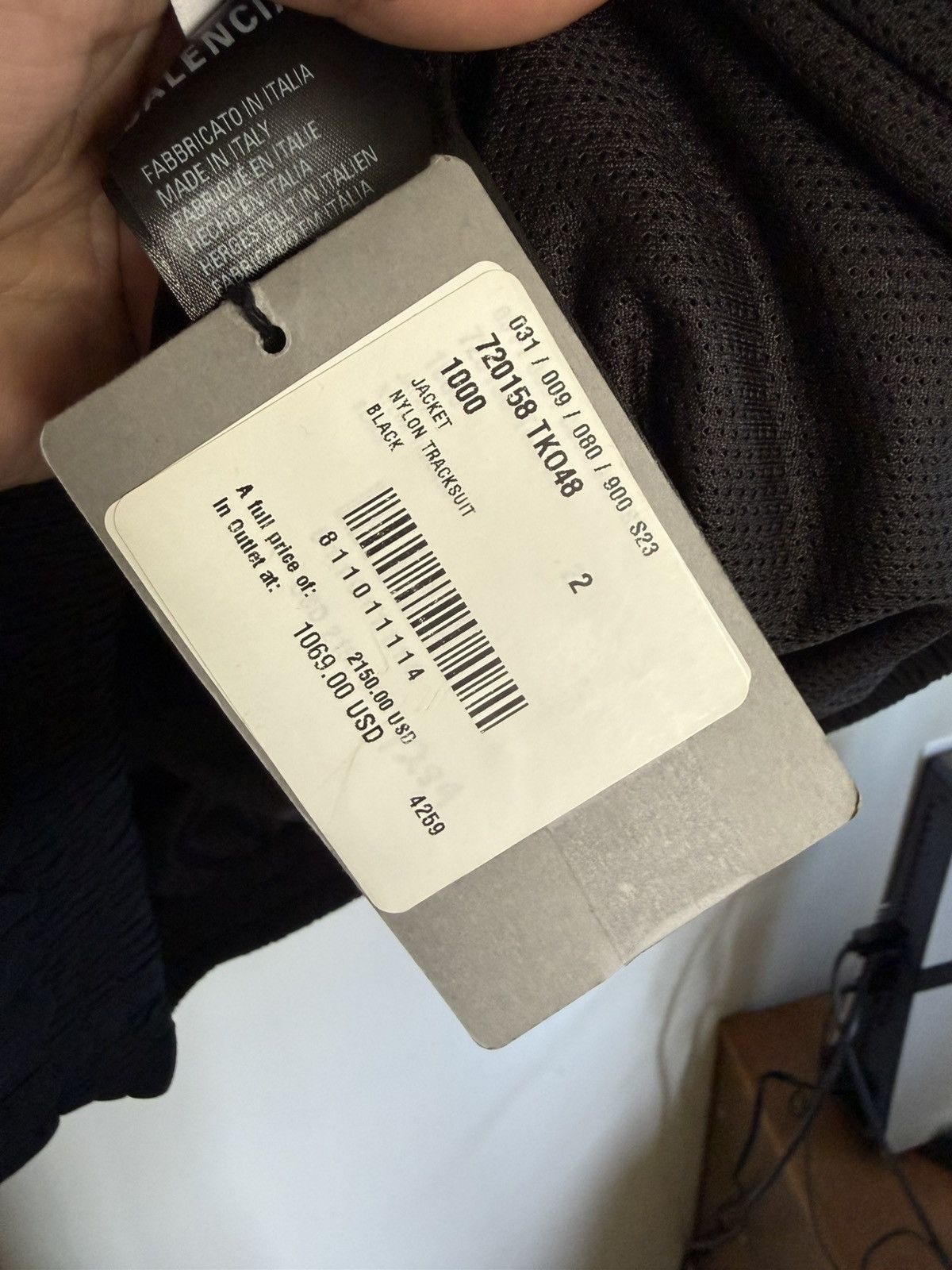 Balenciaga Nylon Tracksuit Jacket Logo Size US XL / EU 56 / 4 - 5 Thumbnail