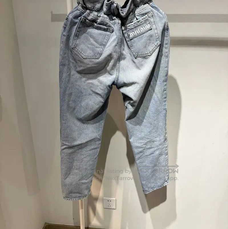 Miu Miu Miu Miu Light Blue Cotton Jeans for Women . Size 27" / US 4 / IT 40 - 3 Thumbnail