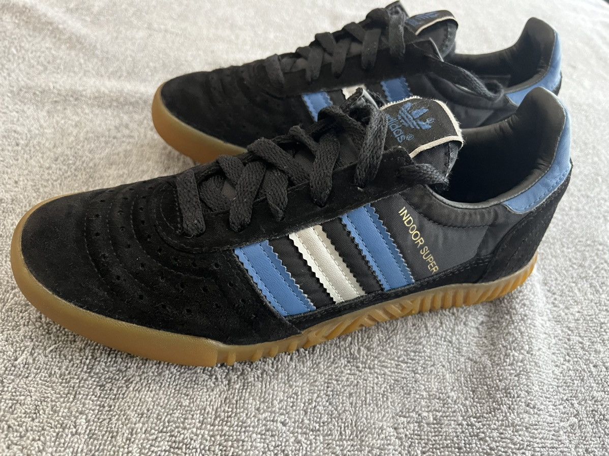 Adidas ADIDAS INDOOR SUPER Black, Royal & matte Silver Size US 5 / EU 37 - 4 Thumbnail