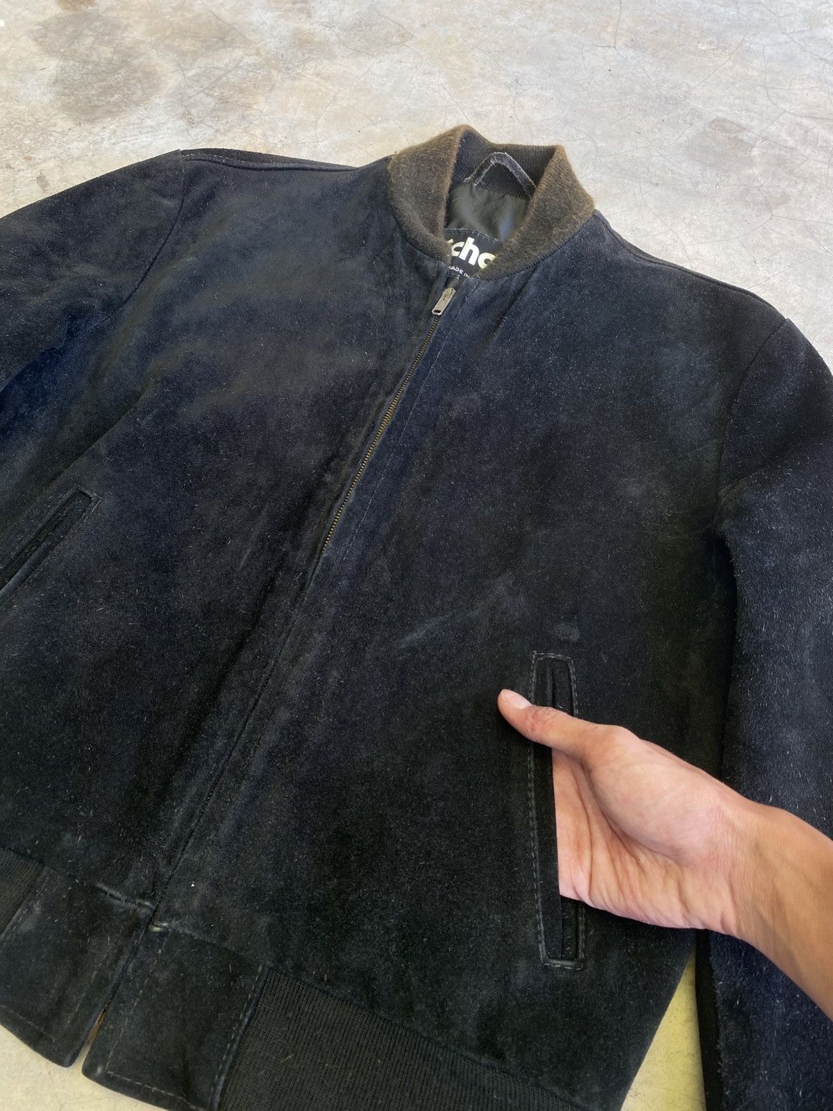 Schott Vintage SCHOTT NYC Suede Leather Bomber Jacket 🇺🇸 Size US M / EU 48-50 / 2 - 4 Thumbnail