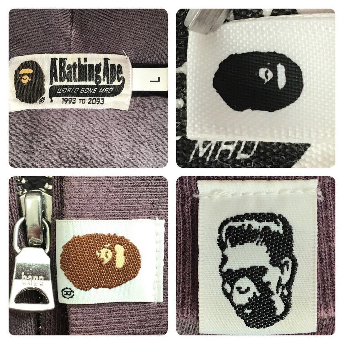 Bape BAPE Color camo double shark full zip hoodie Burgundy APE Size US L / EU 52-54 / 3 - 8 Thumbnail