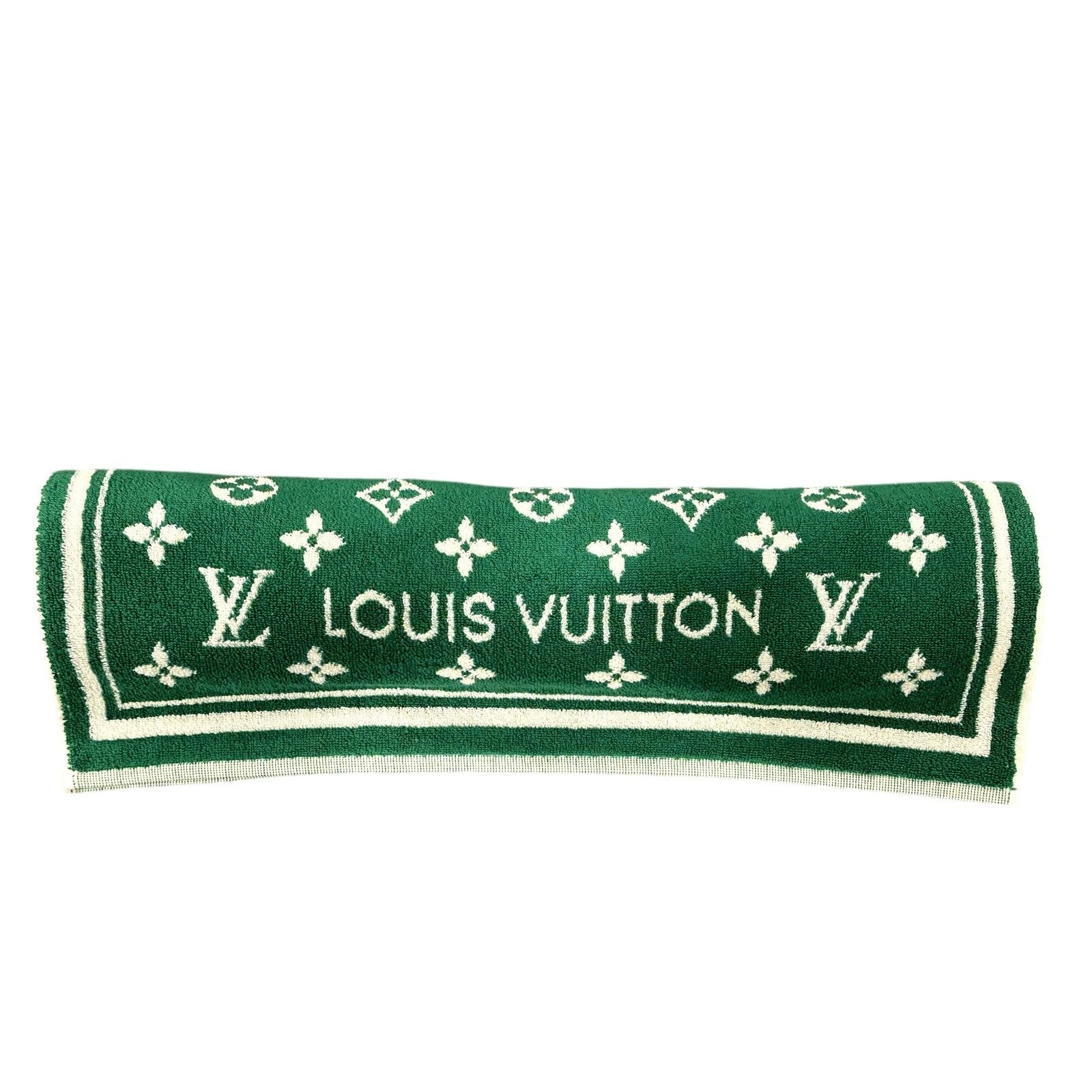 Louis Vuitton LOUIS VUITTON BeachBathTowel MonogramGreenReversibleEUCw/BOX Size ONE SIZE - 10 Thumbnail