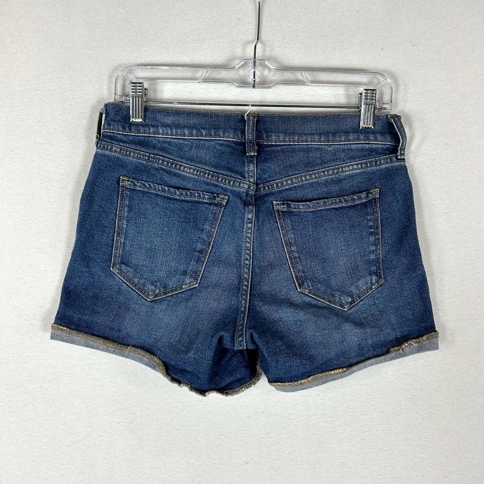 Old Navy Old Navy Mid-Rise Boyfriend Jean Shorts Womens 2 Cutoff Distressed Blue Denim Size 26" / US 2 / IT 38 - 7 Thumbnail