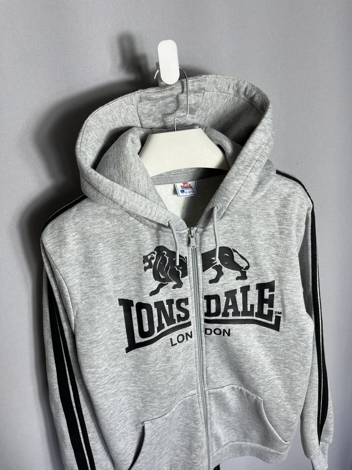 Lonsdale Lonsdale London hoodie full zip grey mens winter Size US L / EU 52-54 / 3 - 3 Thumbnail