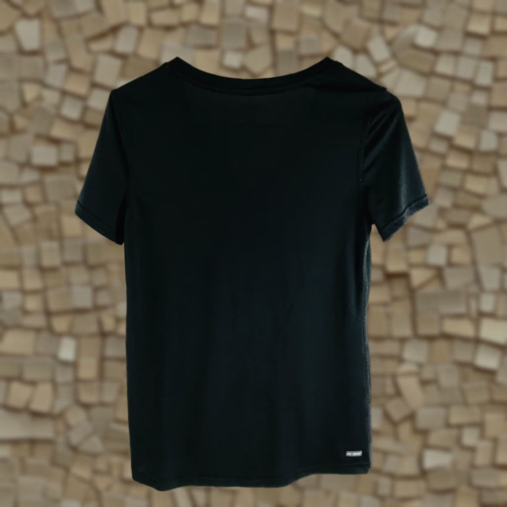 Vintage Danskin Now T-Shirt Women's M Black Meet Me at the Gym Activewear Dri More Regular V-Neck Short Sleeve Pullover Size M / US 6-8 / IT 42-44 - 1 Thumbnail