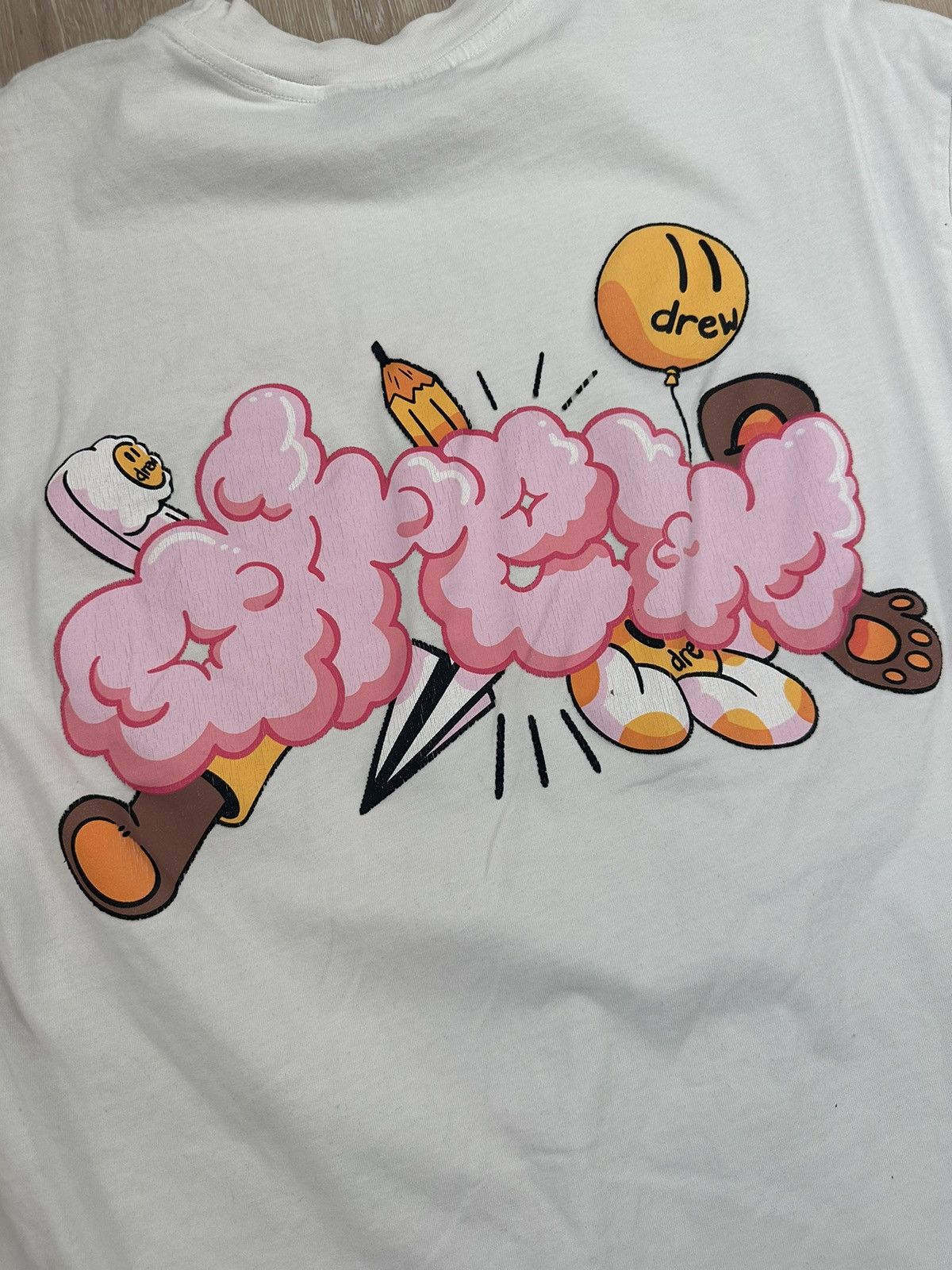 Drew House Drew House Doodle Joy SS Tee (White) Size US M / EU 48-50 / 2 - 5 Thumbnail