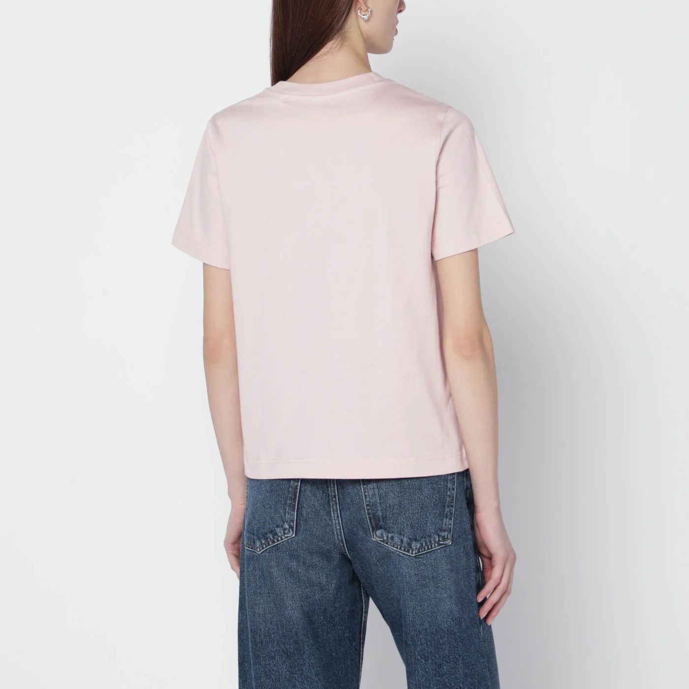 Burberry o1d2blof0426 Cotton Short Sleeve T-Shirt in Light Pink Size S / US 4 / IT 40 - 2 Thumbnail