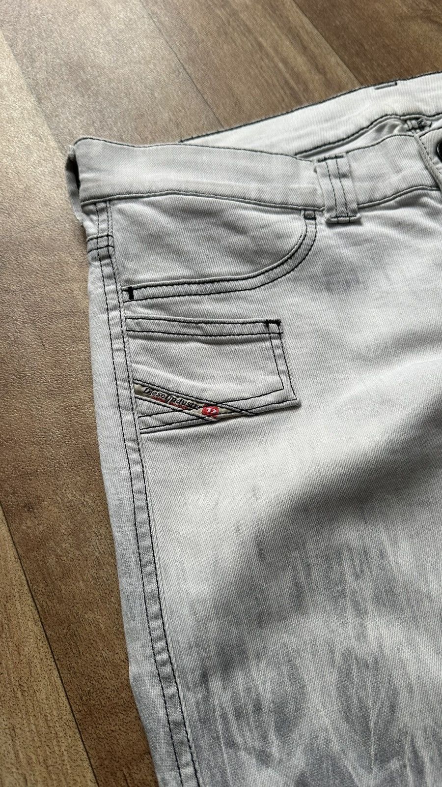 Diesel × Vintage Vintage Diesel Women's Avant Garde Denim Distressed Size 29 Size 29" - 5 Thumbnail