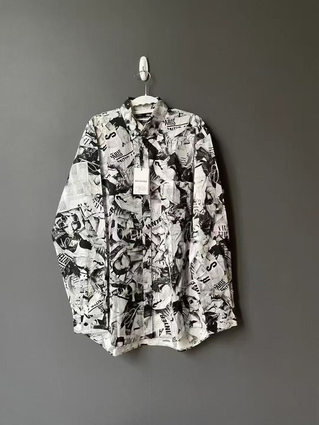 Balenciaga Magazine Print Shirt
