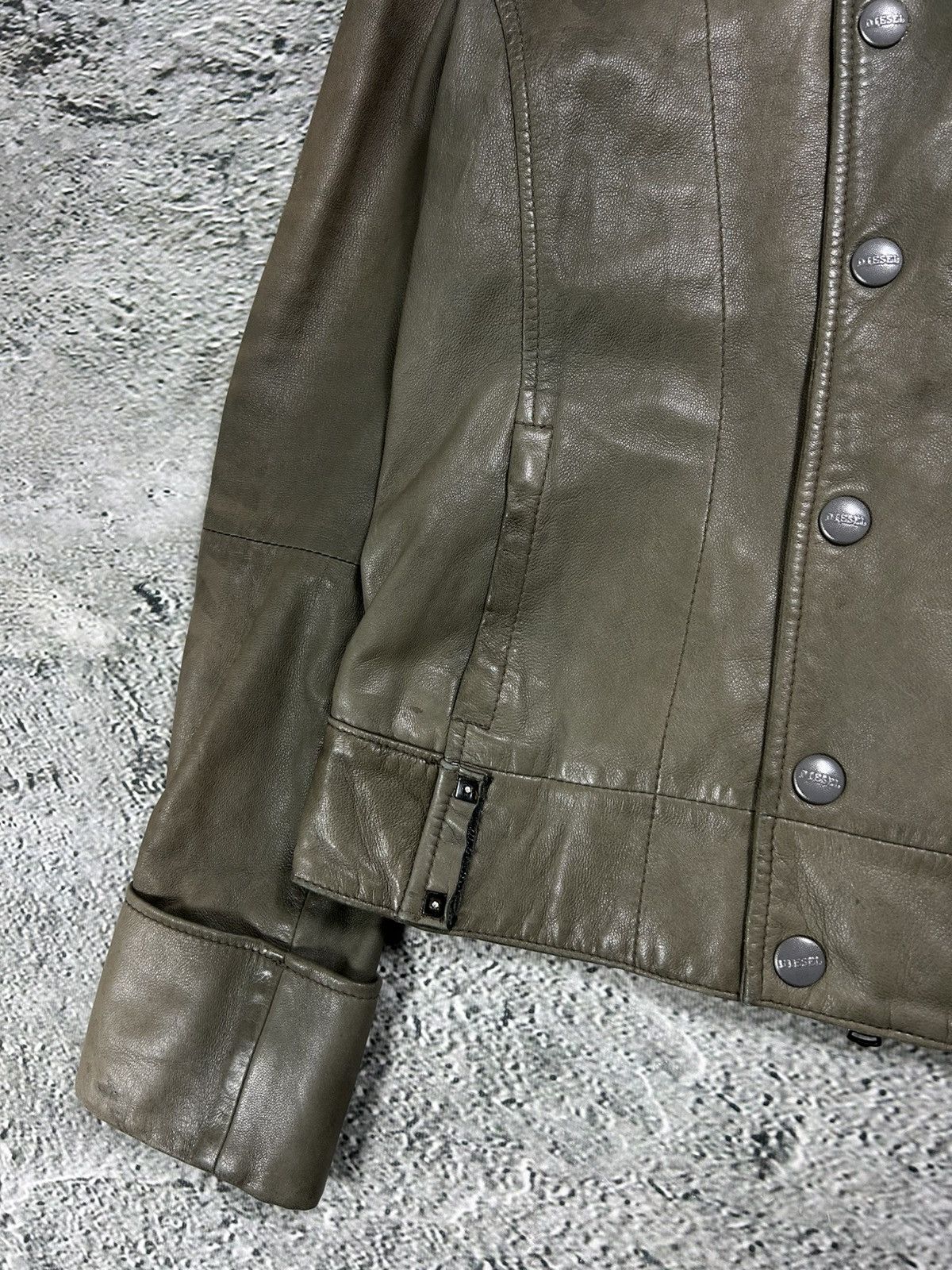 Diesel Diesel leather jacket brown vintage avant garde Size XS / US 0-2 / IT 36-38 - 4 Thumbnail
