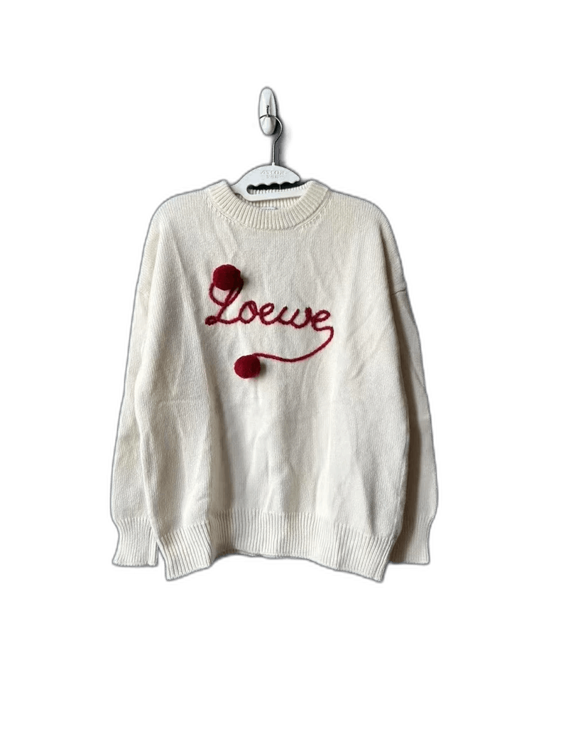 Loewe Loewe Red Pom Pom Sweater Size US XS / EU 42 / 0 - 1 Thumbnail