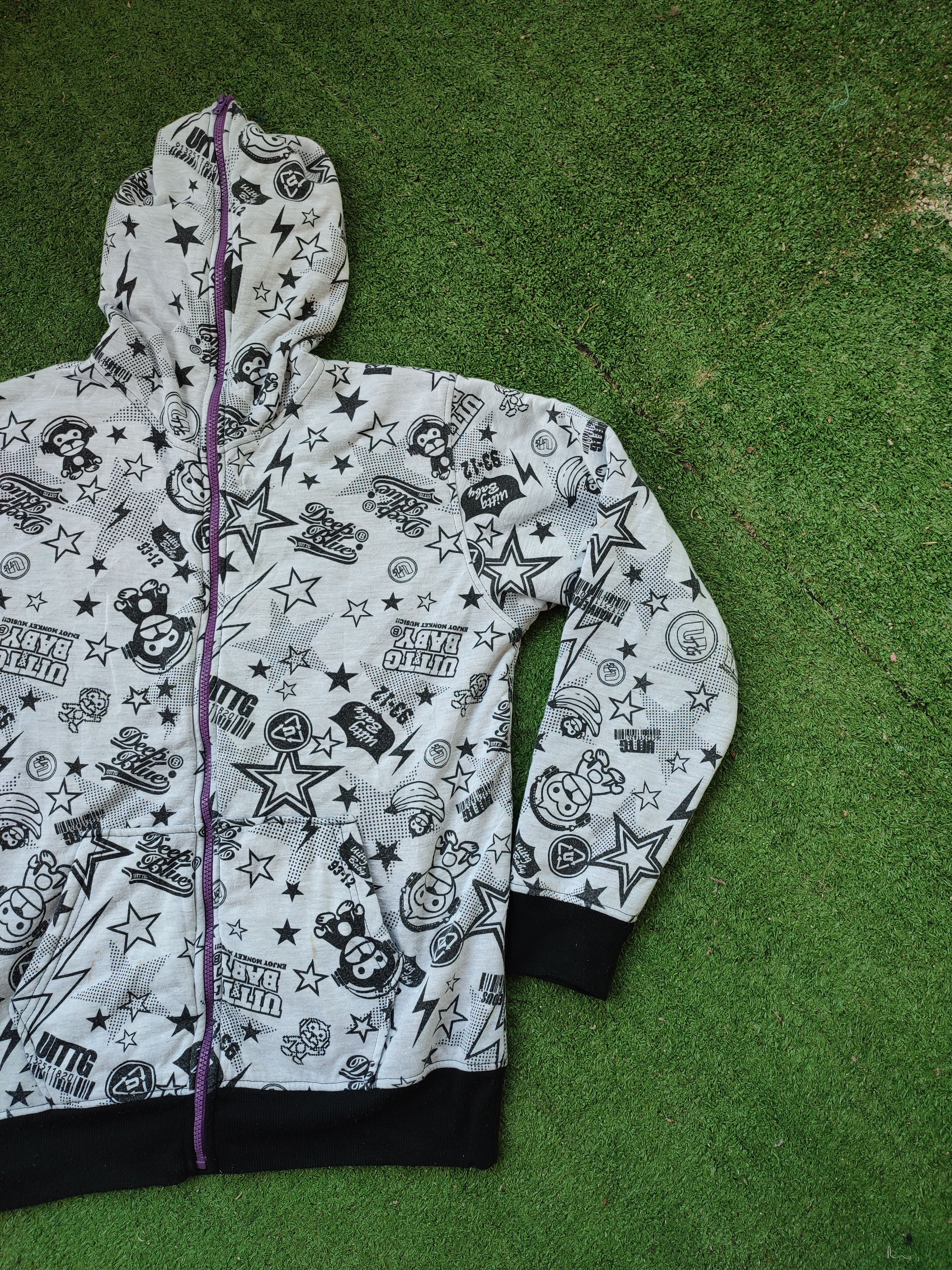Japanese Brand BAPE INSPIRED UITTG BABY FULL PRINTED HOODIE Size US M / EU 48-50 / 2 - 2 Thumbnail