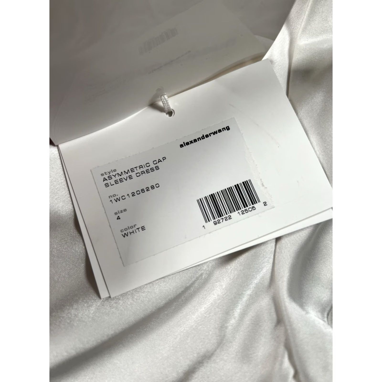 Alexander Wang ALEXANDER WANG Asymmetric Cap Sleeve Dress White Size 4 NWT Size S / US 4 / IT 40 - 5 Thumbnail