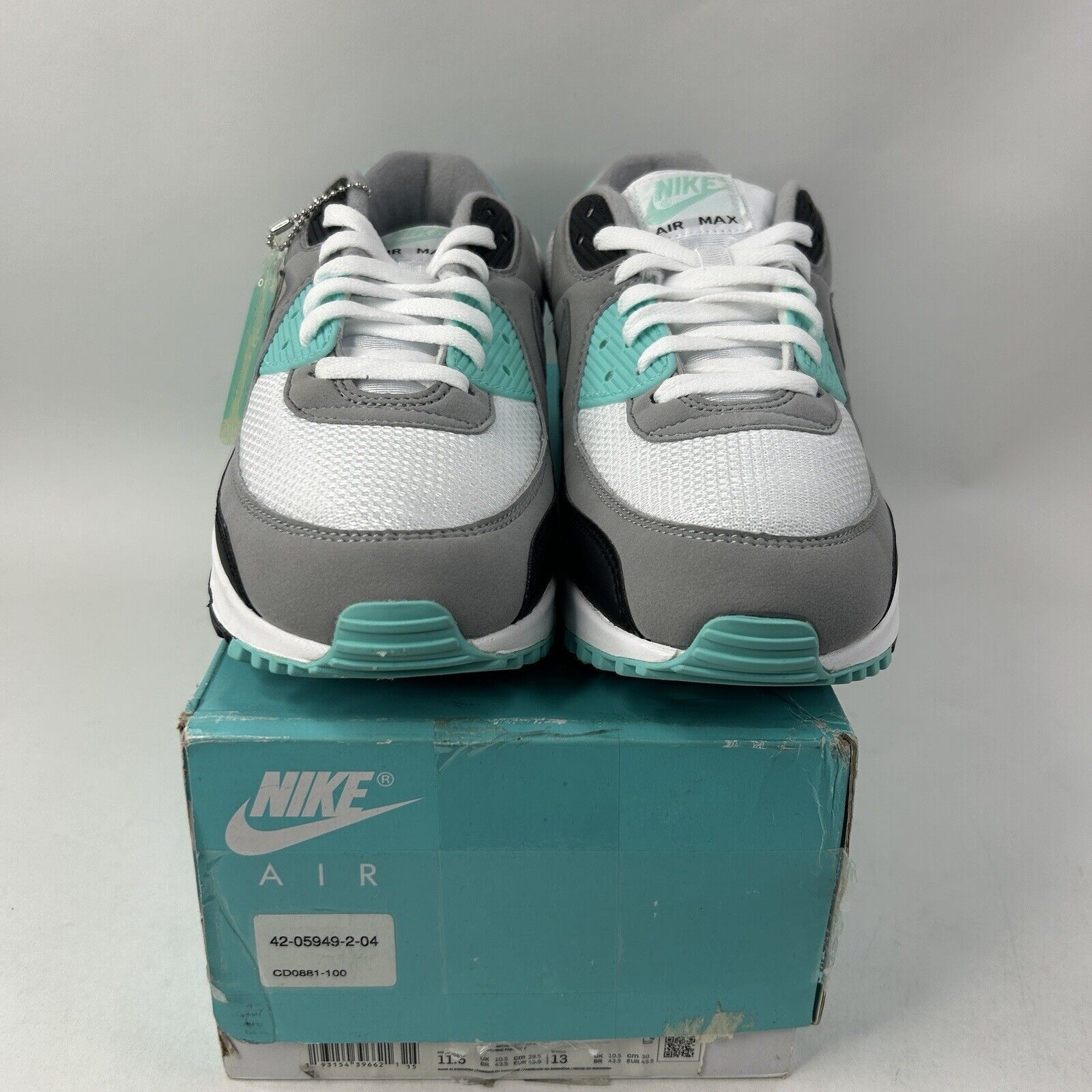 Nike Nike Air Max 90 Recraft “Hyper Turquoise” 2024 Size US 11.5 / EU 44-45 - 2 Thumbnail