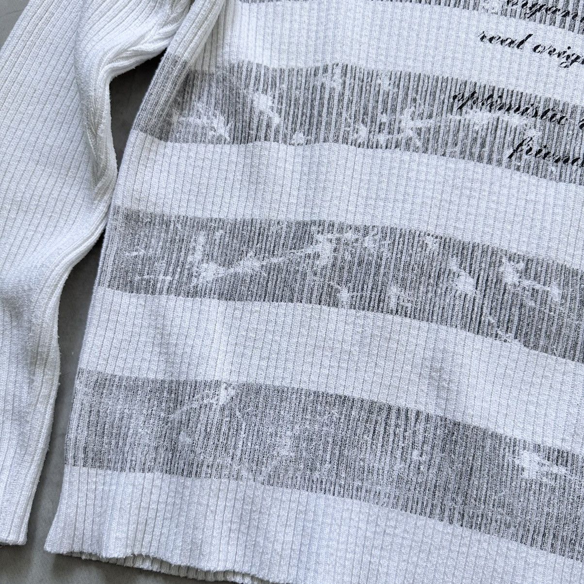 Hysteric Glamour × Undercover Punk Poem Hysteric Glamour Vibe Striped Rib Sweater Impala Size US XL / EU 56 / 4 - 9 Thumbnail