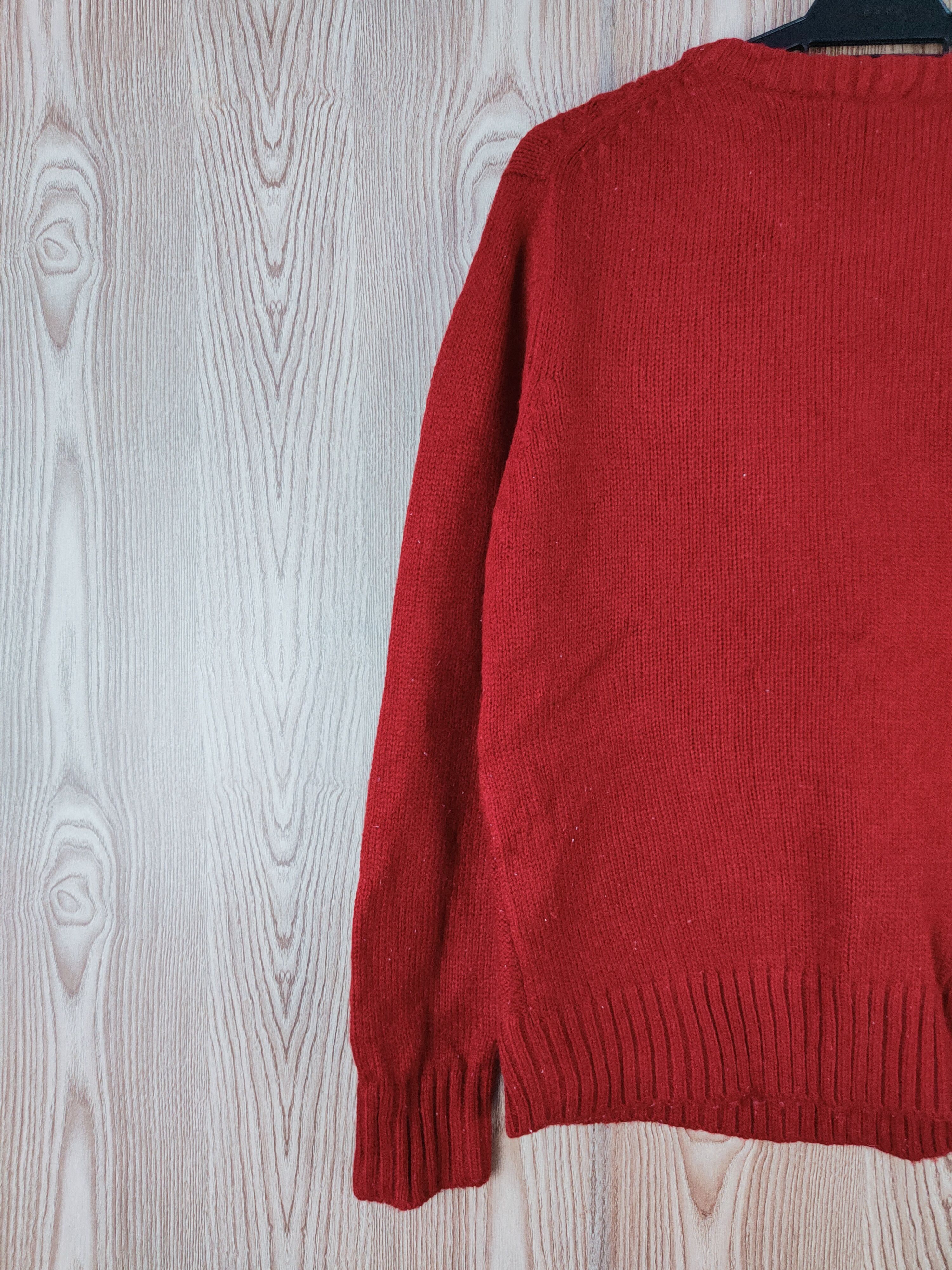 GU GU Red cable Knitwear Sweatshirts #W254 Size US S / EU 44-46 / 1 - 8 Thumbnail