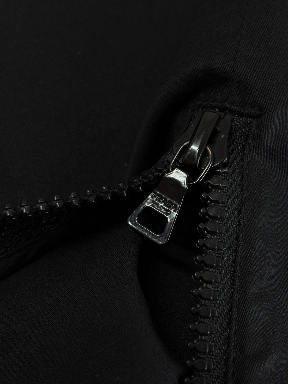 Prada Prada 2000s Black Technical Pants With Blue Sides Stripes Size US 36 / EU 52 - 20 Thumbnail