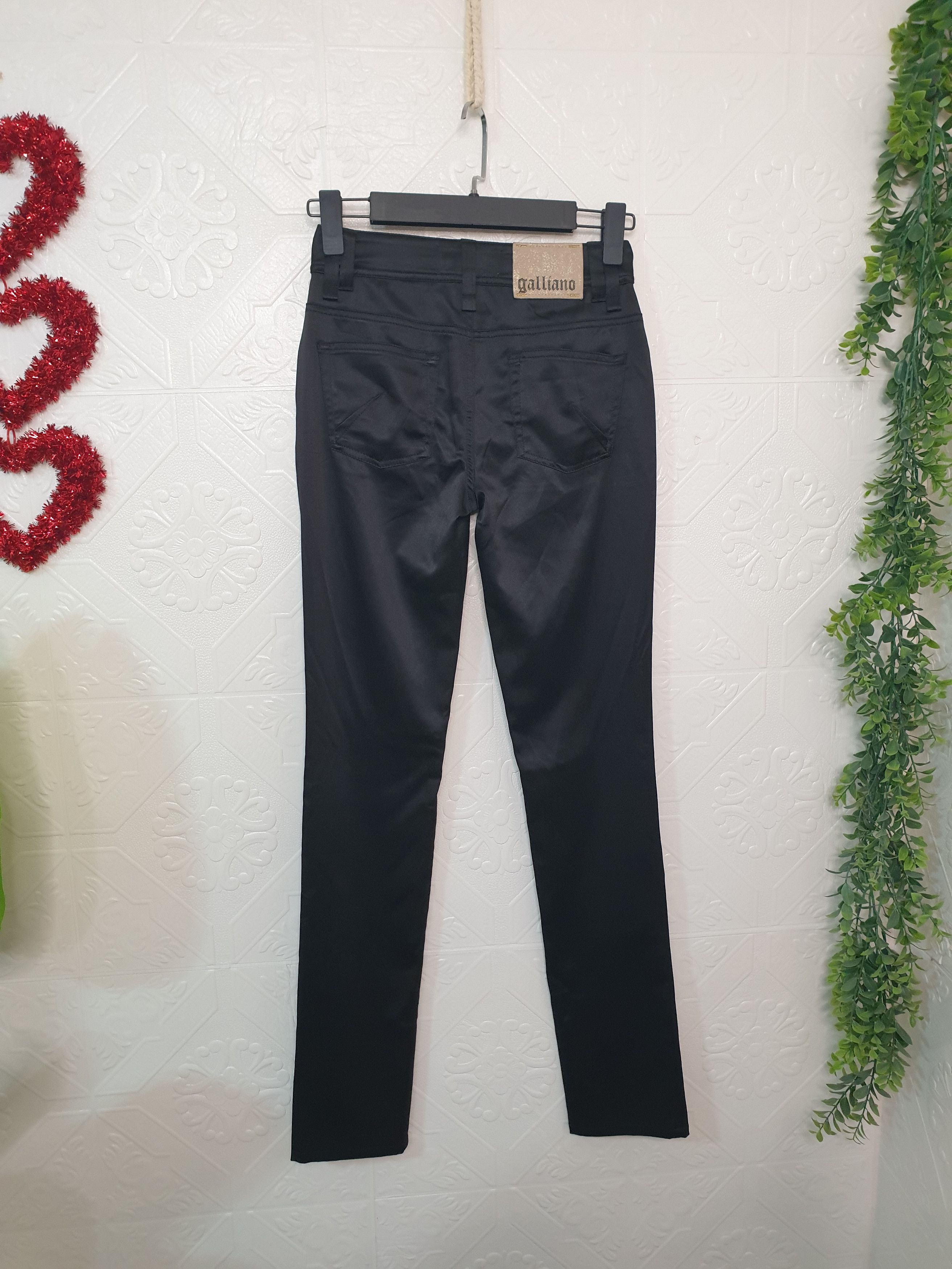 John Galliano GALLIANO pants for WOMEN black size small JOHN GALLIANO Size 27" / US 4 / IT 40 - 8 Thumbnail