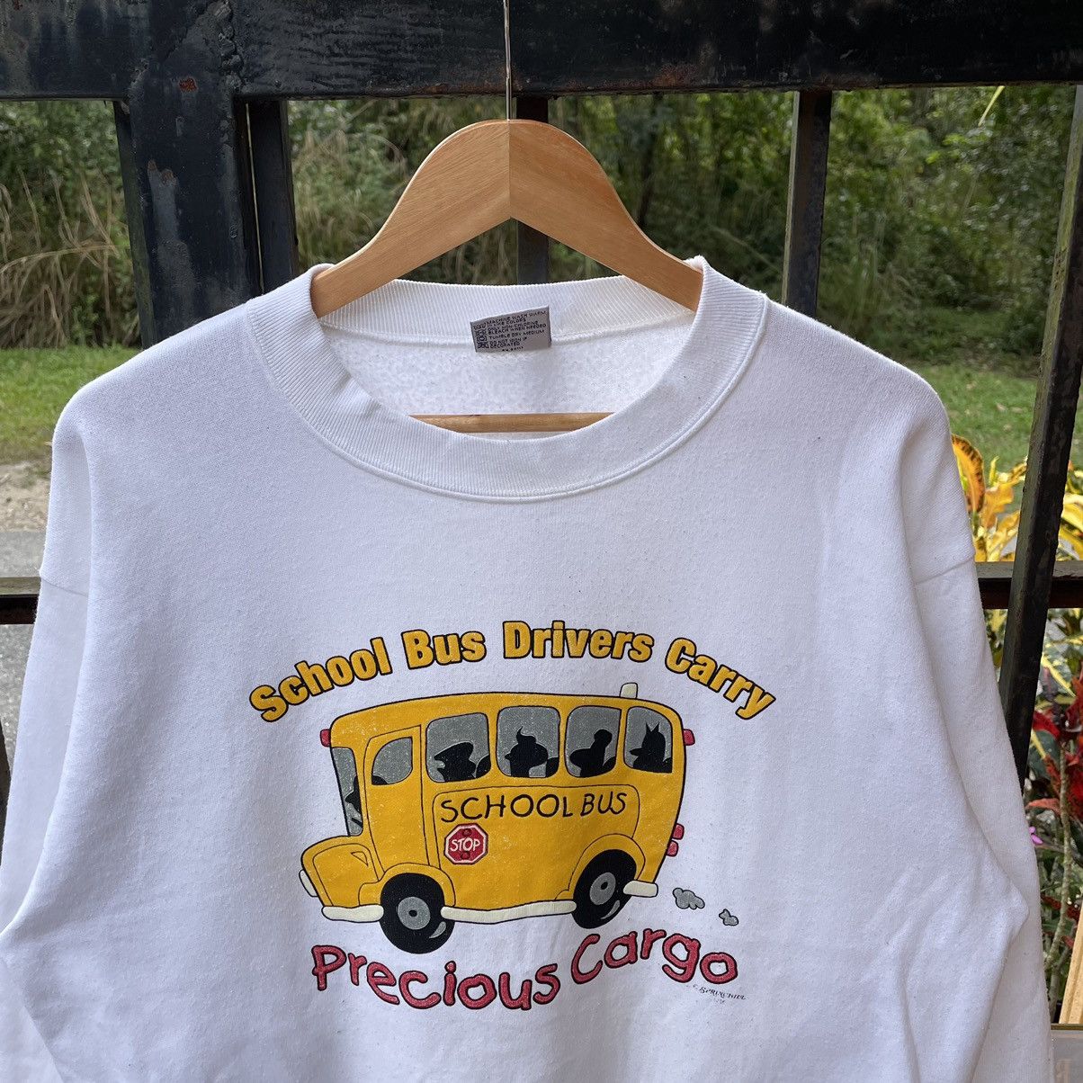 Vintage 🔥Vintage Precious Cargo School Bus Big Logo Sweatshirts Size US M / EU 48-50 / 2 - 4 Thumbnail