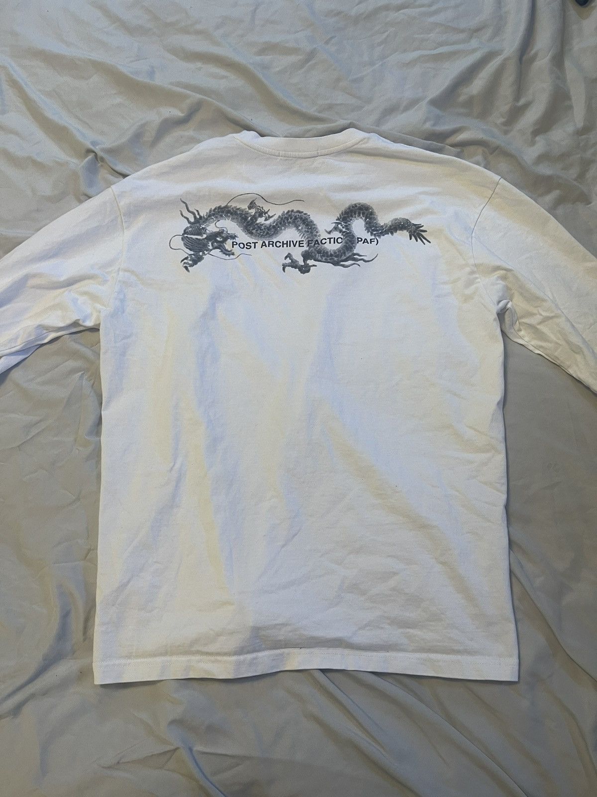 image of Post Archive Faction Paf Paf 6.0 Right Long sleeve Tee in White, Men's (Size Small)