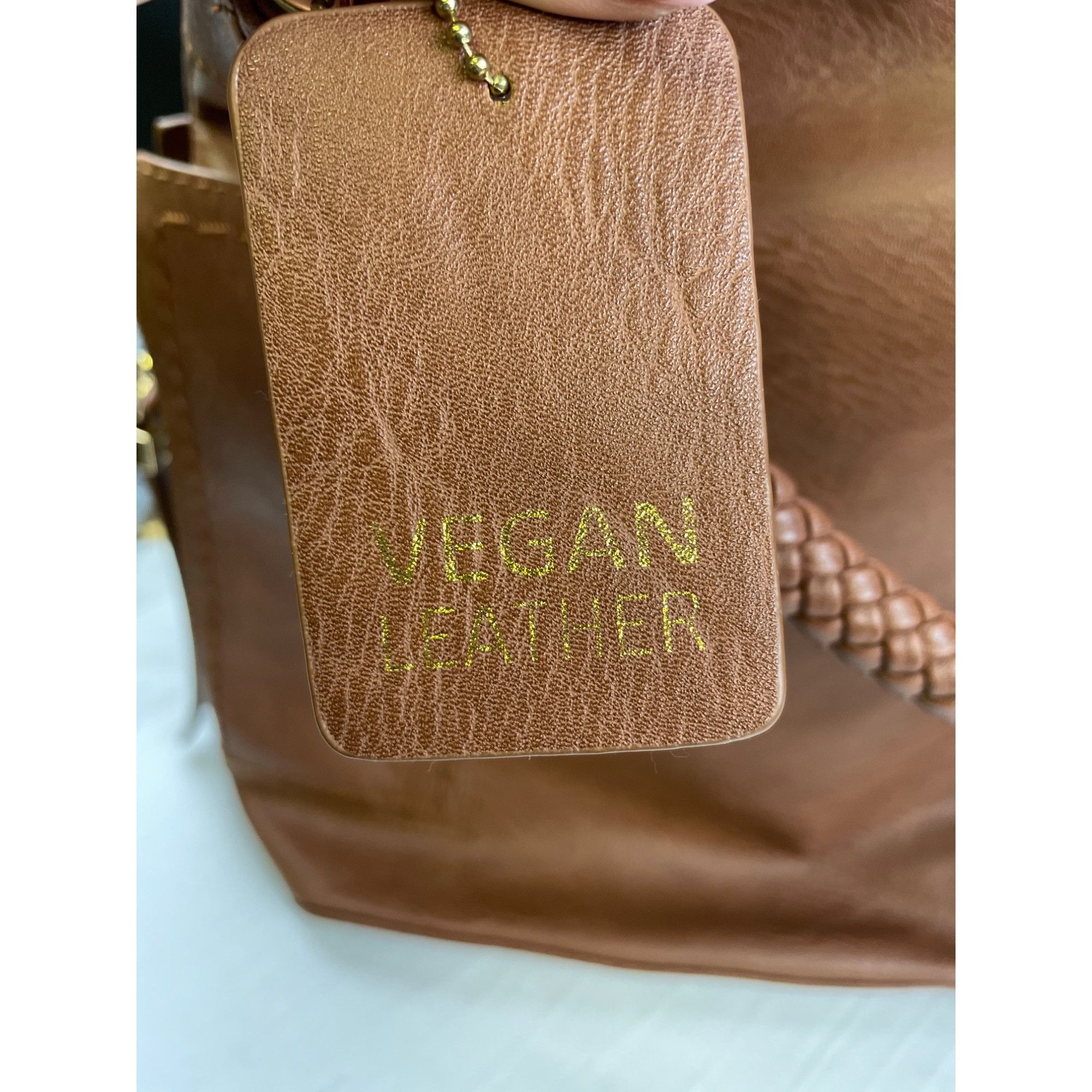 Other Miztique Women's Vegan Leather Brown Shoulder Bag/Tote SKU Size ONE SIZE - 8 Thumbnail