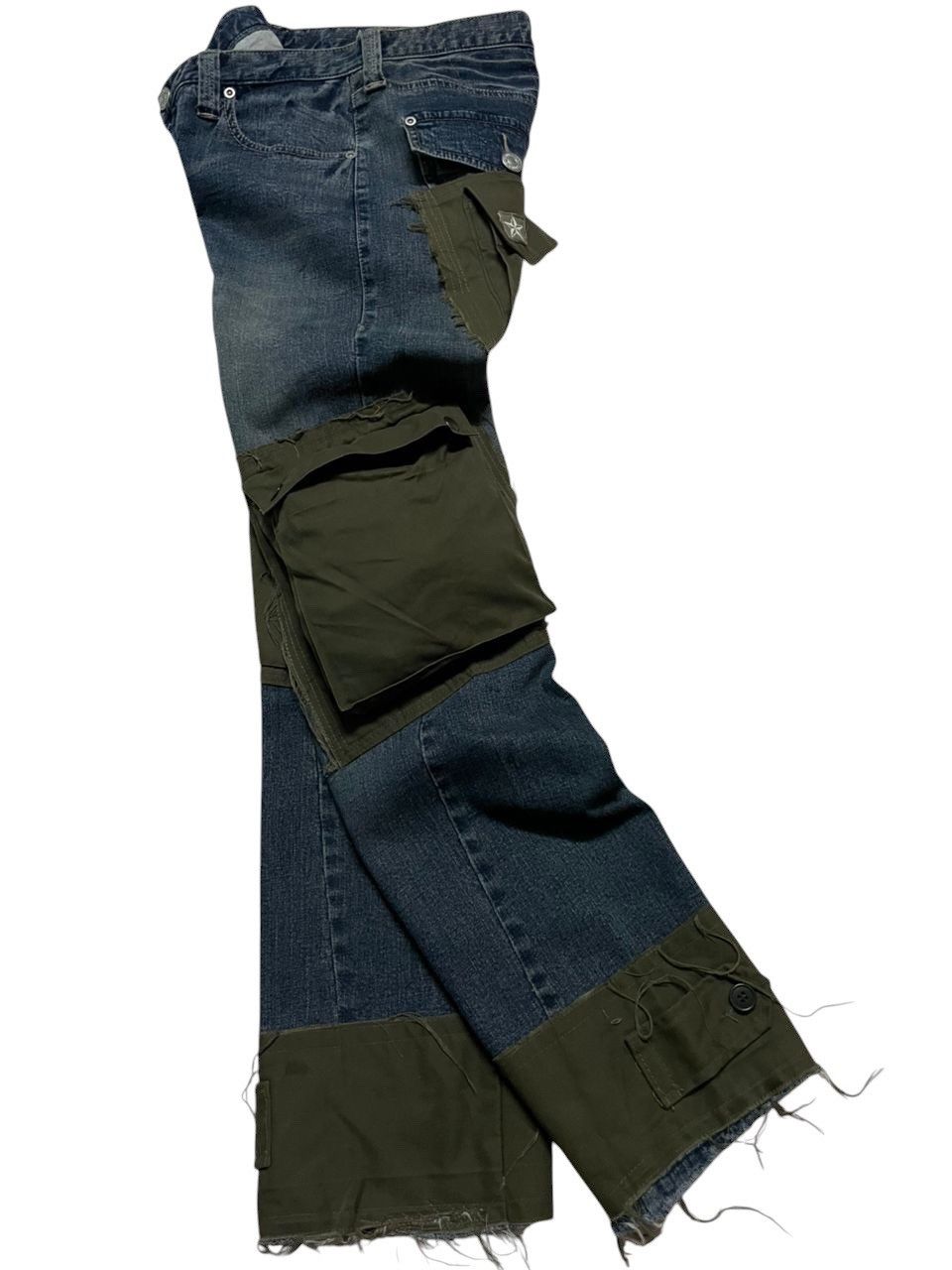 Undercover INSANE💥XIIIth TYPE-P1 RARE DENIM CARGO 3D POCKET SPLIT Size US 33 - 4 Thumbnail