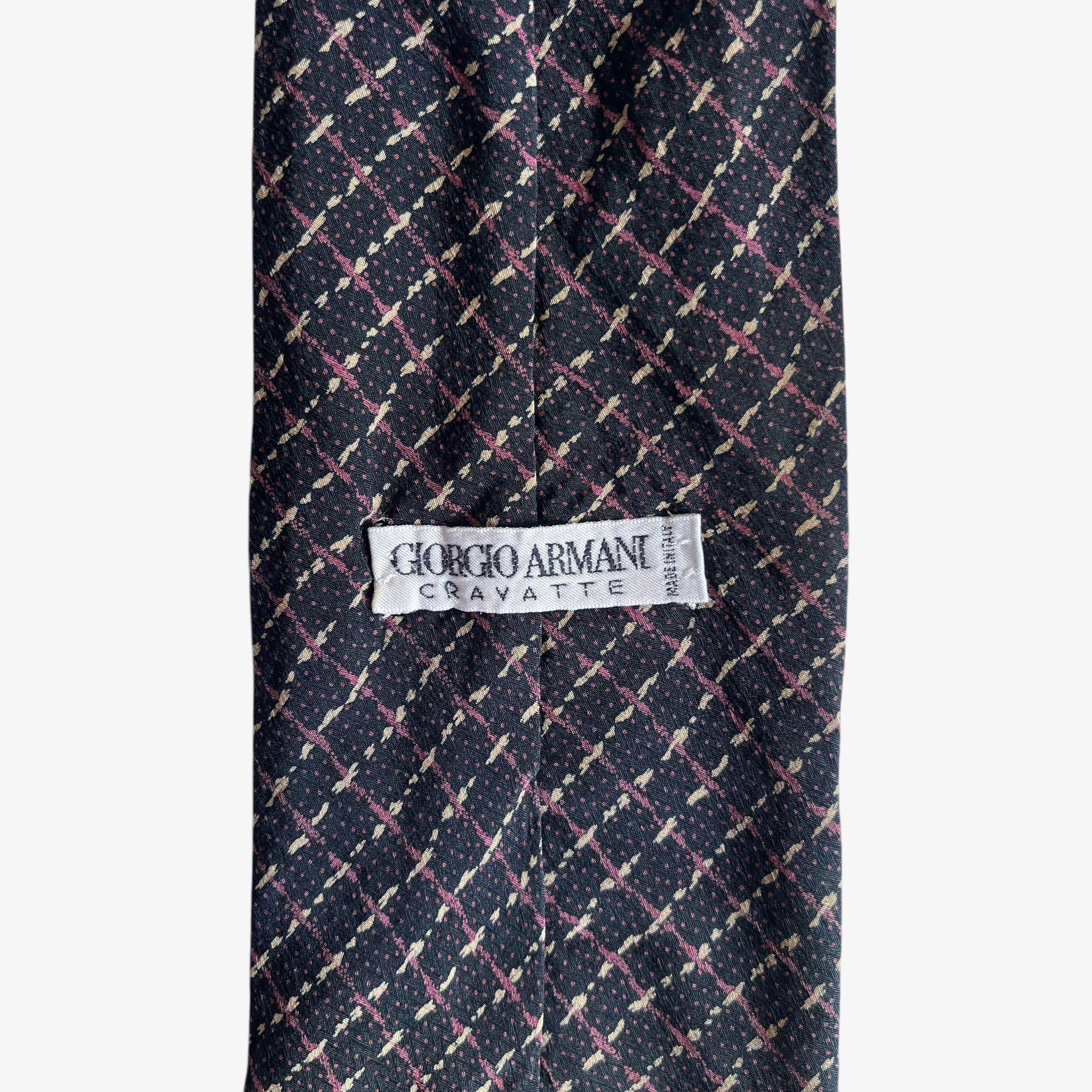 Giorgio Armani Vintage 90s Giorgio Armani Abstract Striped Silk Tie Size ONE SIZE - 2 Thumbnail