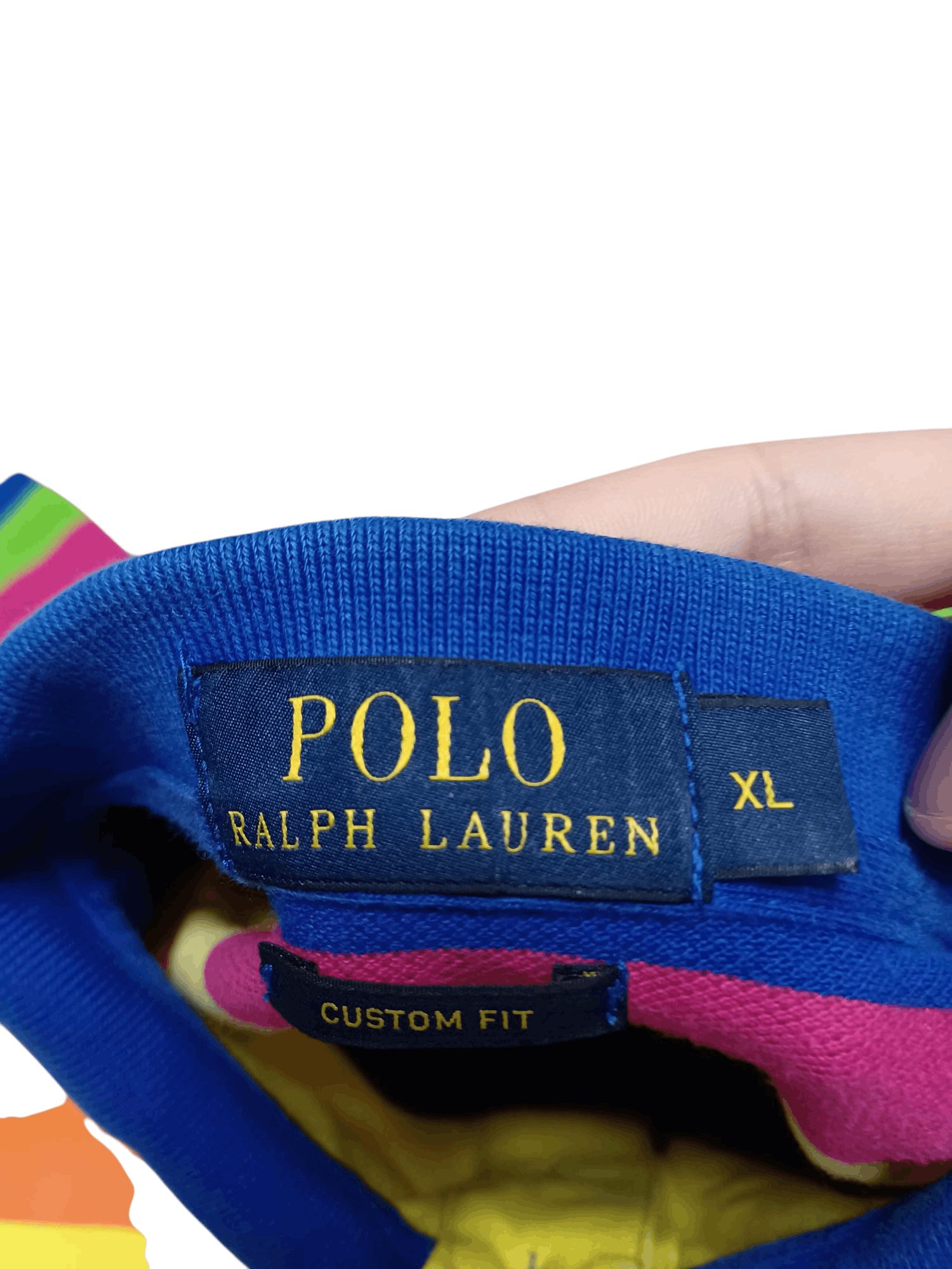 Polo Ralph Lauren POLO RALPH LAUREN VINTAGE FIRE STRIPED OLDMONEY POLO SHIRT Size US XL / EU 56 / 4 - 3 Thumbnail