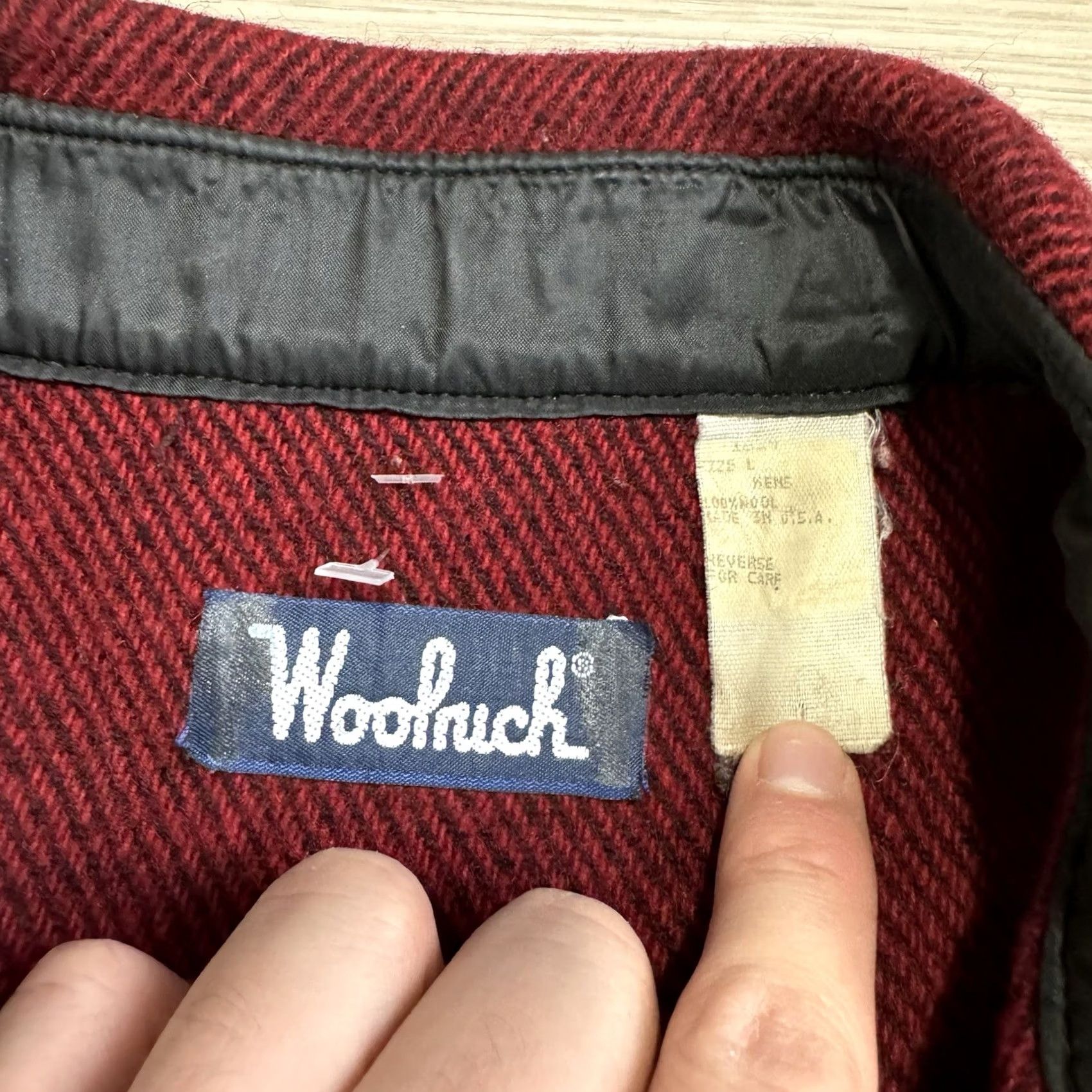 Vintage VINTAGE Woolrich Mackinaw Shirt Jacket Mens L Red Wool Blend Shacket Button Size US L / EU 52-54 / 3 - 5 Thumbnail