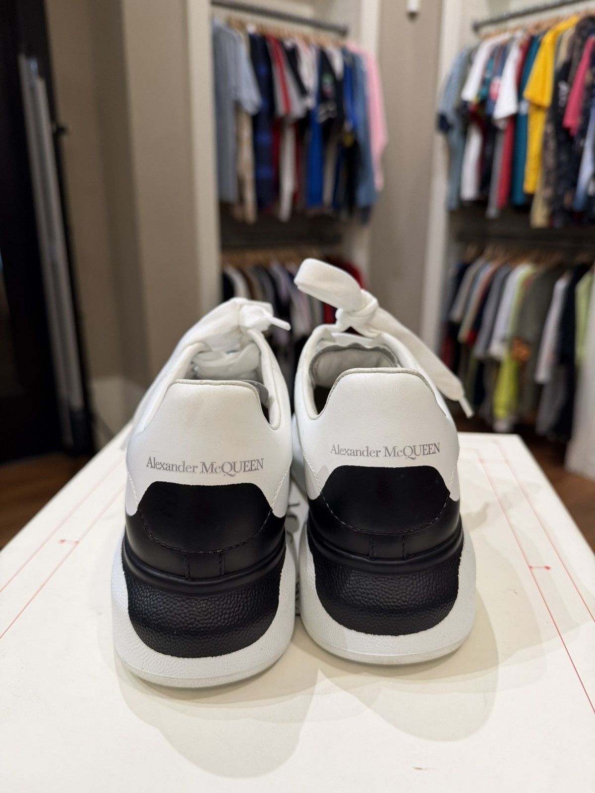 Alexander McQueen Alexander McQueen Oversized Sneakers - Black/White Heel Size US 5 / IT 35 - 5 Thumbnail