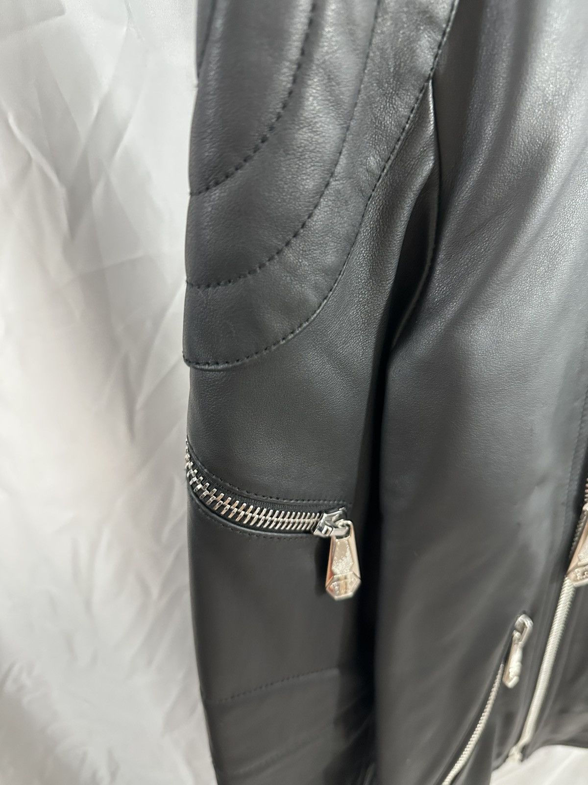 Philipp Plein PHILIPP PLEIN LEATHER SKULL JACKET Size US L / EU 52-54 / 3 - 11 Thumbnail