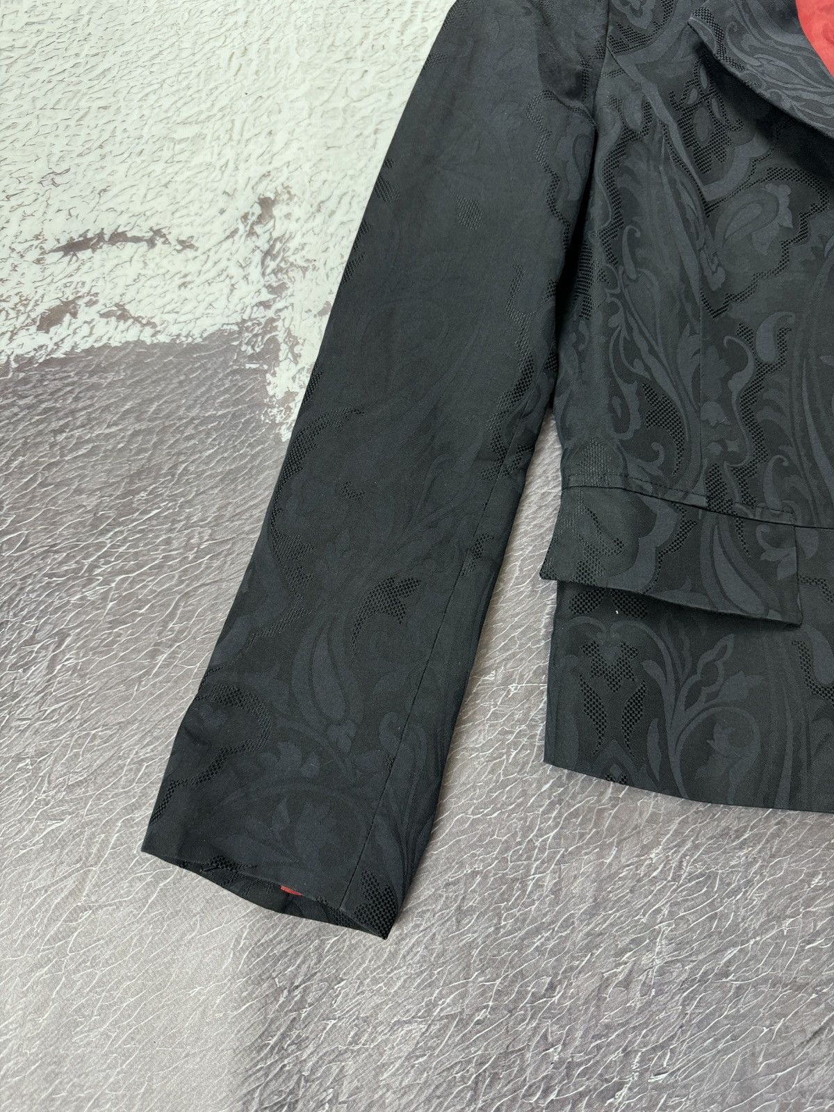 Iceberg Iceberg vintage paisley navy blue silk cotton blazer jacket Size M / US 6-8 / IT 42-44 - 6 Thumbnail
