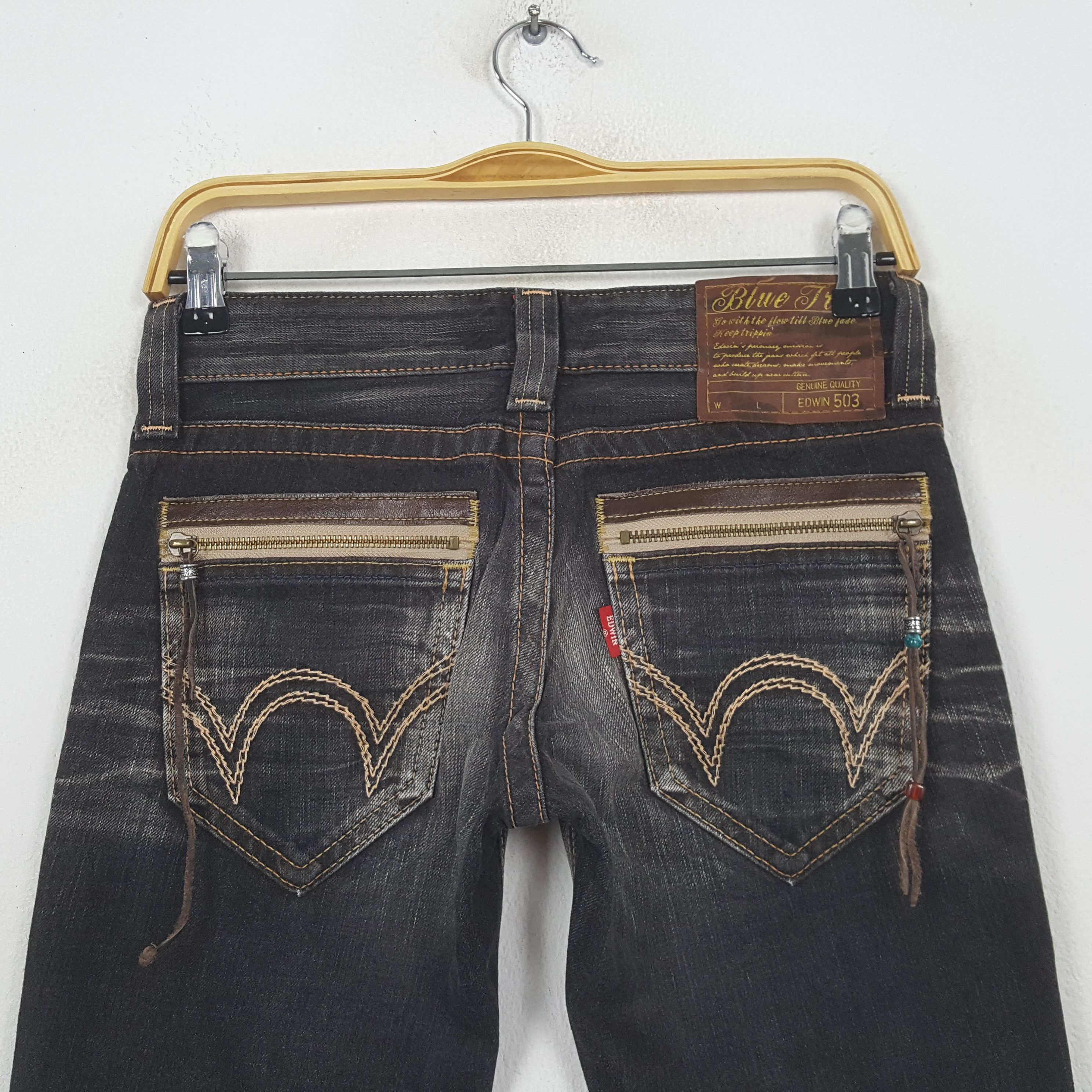 Edwin Vintage Edwin 503 American Distressed Style Jeans RR30 Size US 28 / EU 44 - 5 Thumbnail