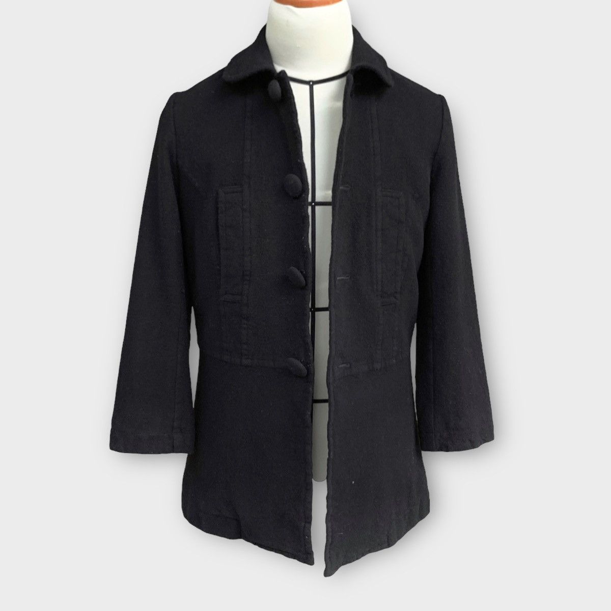 Comme des Garcons AD2009 Tricot Comme Des Garcons Wool Coat Size US S / EU 44-46 / 1 - 1 Thumbnail