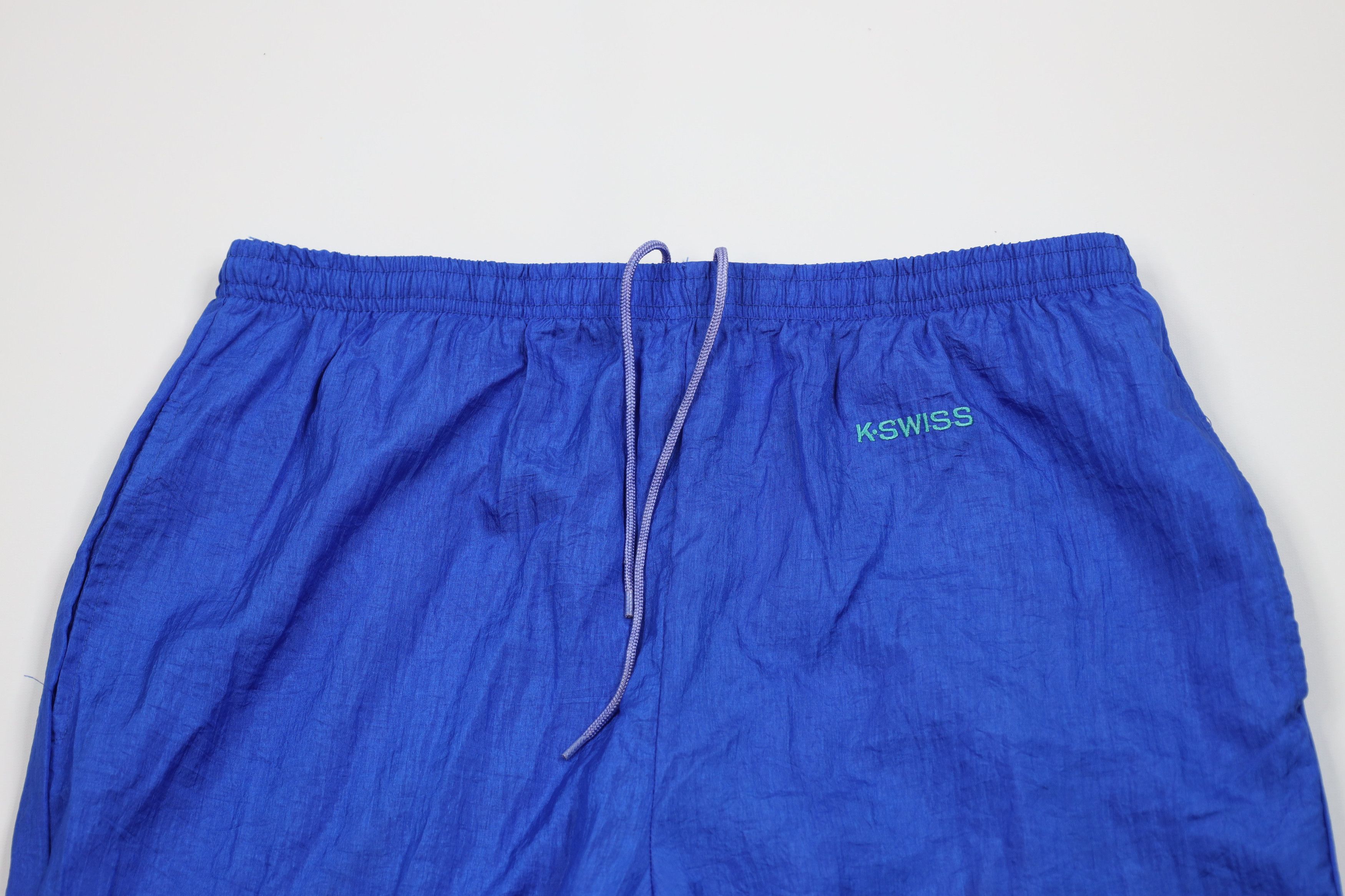 K-Swiss Vintage 90s K Swiss Tennis Windbreaker Joggers Pants Blue Size US 36 / EU 52 - 2 Thumbnail