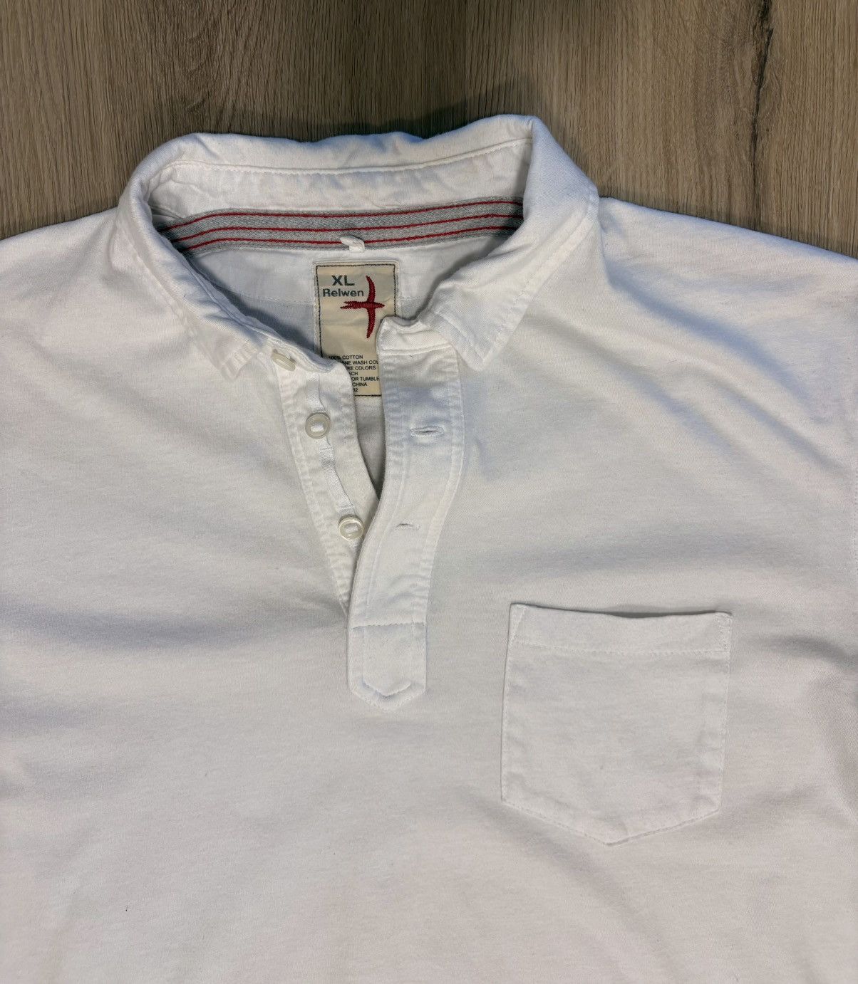 Relwen Relwen Jersey Solid Polo - White Size US XL / EU 56 / 4 - 3 Thumbnail