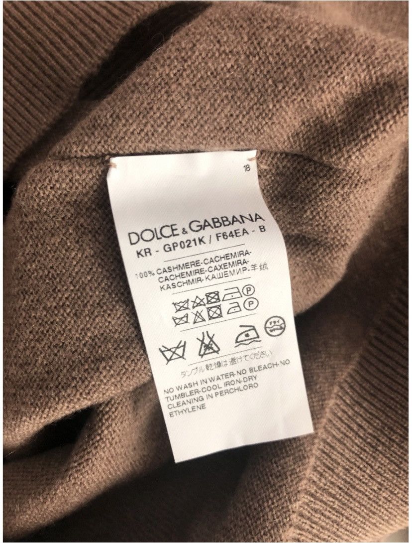 Dolce & Gabbana Dolce and Gabbana 🇮🇹 Brown Cashmere Crown Embroidered 50 NWT Size US M / EU 48-50 / 2 - 7 Thumbnail