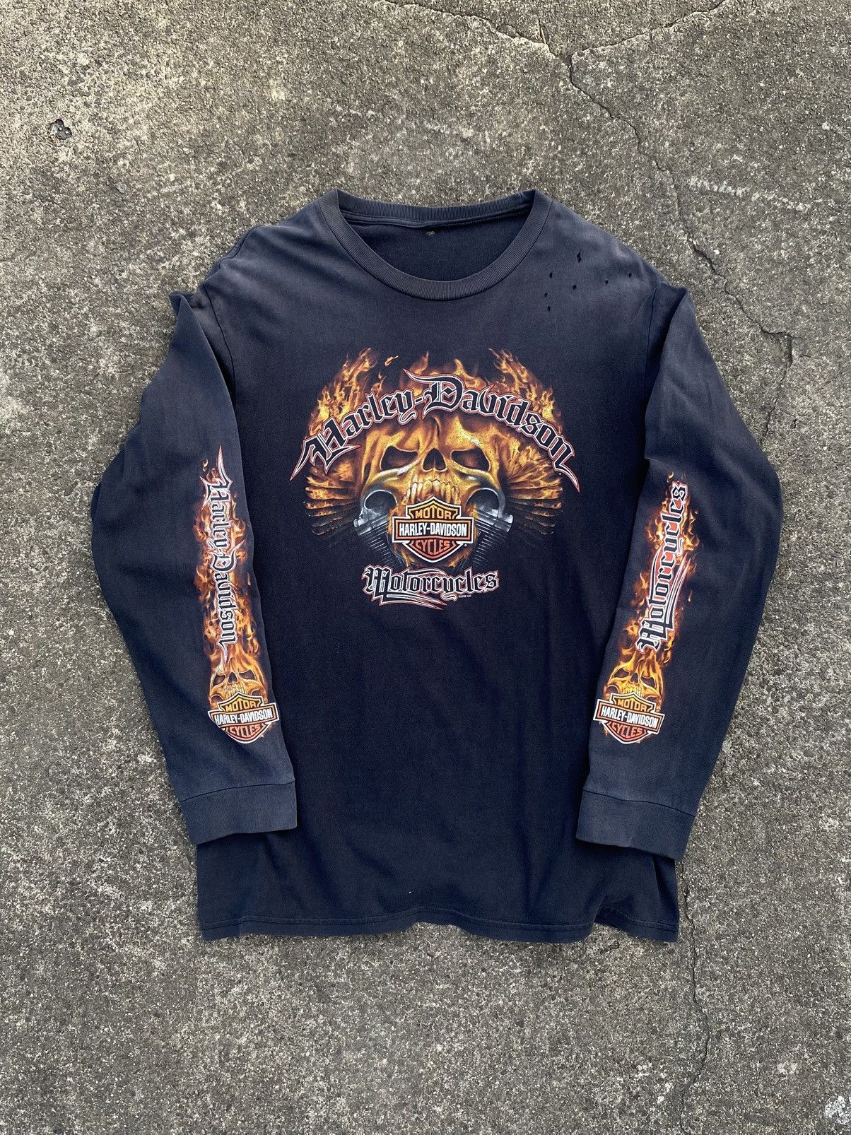 Harley Davidson 2008 Harley Davidson Skull Flame Size US L / EU 52-54 / 3 - 1 Thumbnail