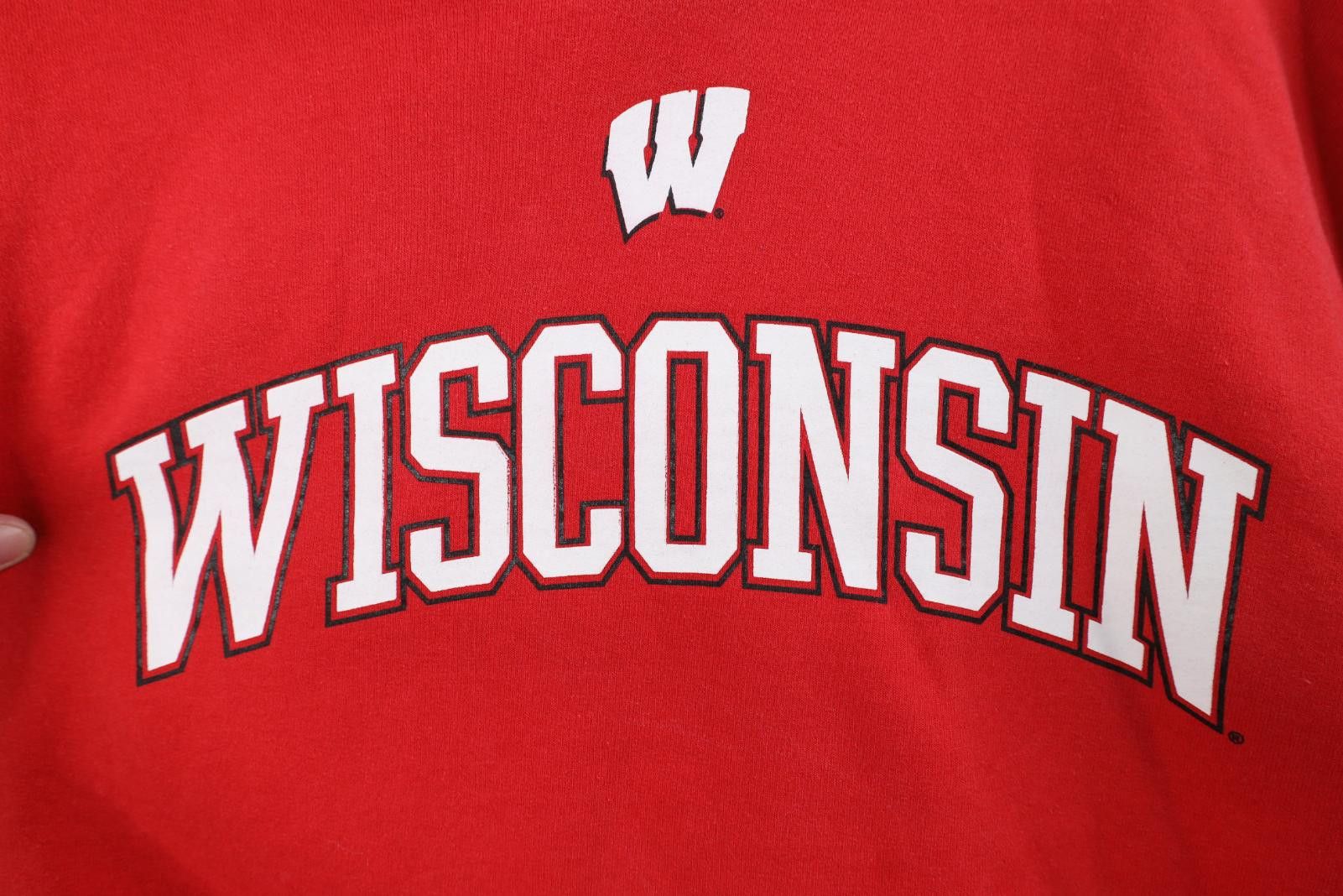 Vintage Vintage 90s Y2K University of Wisconsin Hoodie Sweatshirt Size US S / EU 44-46 / 1 - 5 Thumbnail