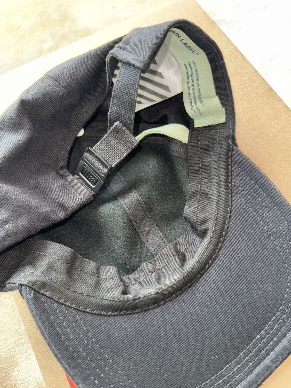 off-white something hat - amazing piece of the Virgil era