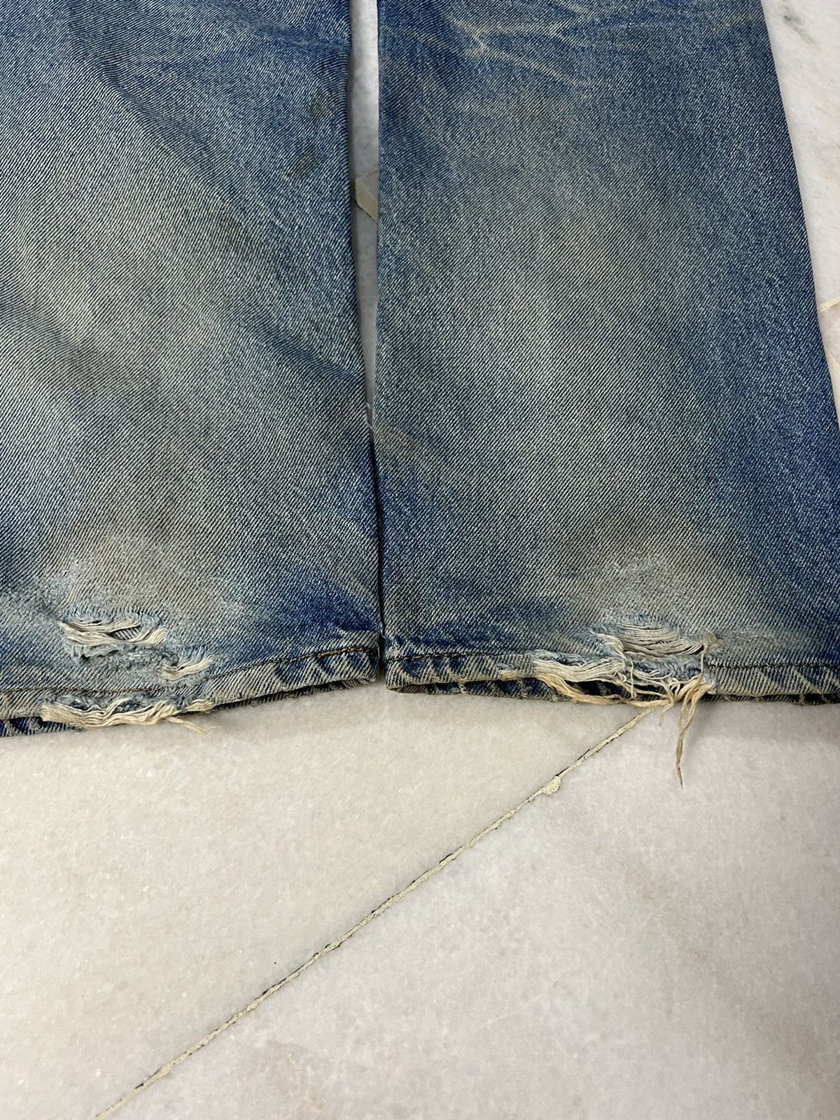 Levi's Vintage Levis 210 Orange Tag Mud Wash Distressed Jeans Size US 28 / EU 44 - 9 Thumbnail
