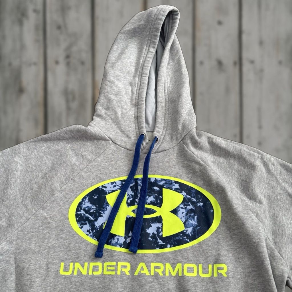 Under Armour Under Armour Hoodie Mens M Gray Pullover Fleece Loose Fit Training Sweatshirt Size US M / EU 48-50 / 2 - 1 Thumbnail